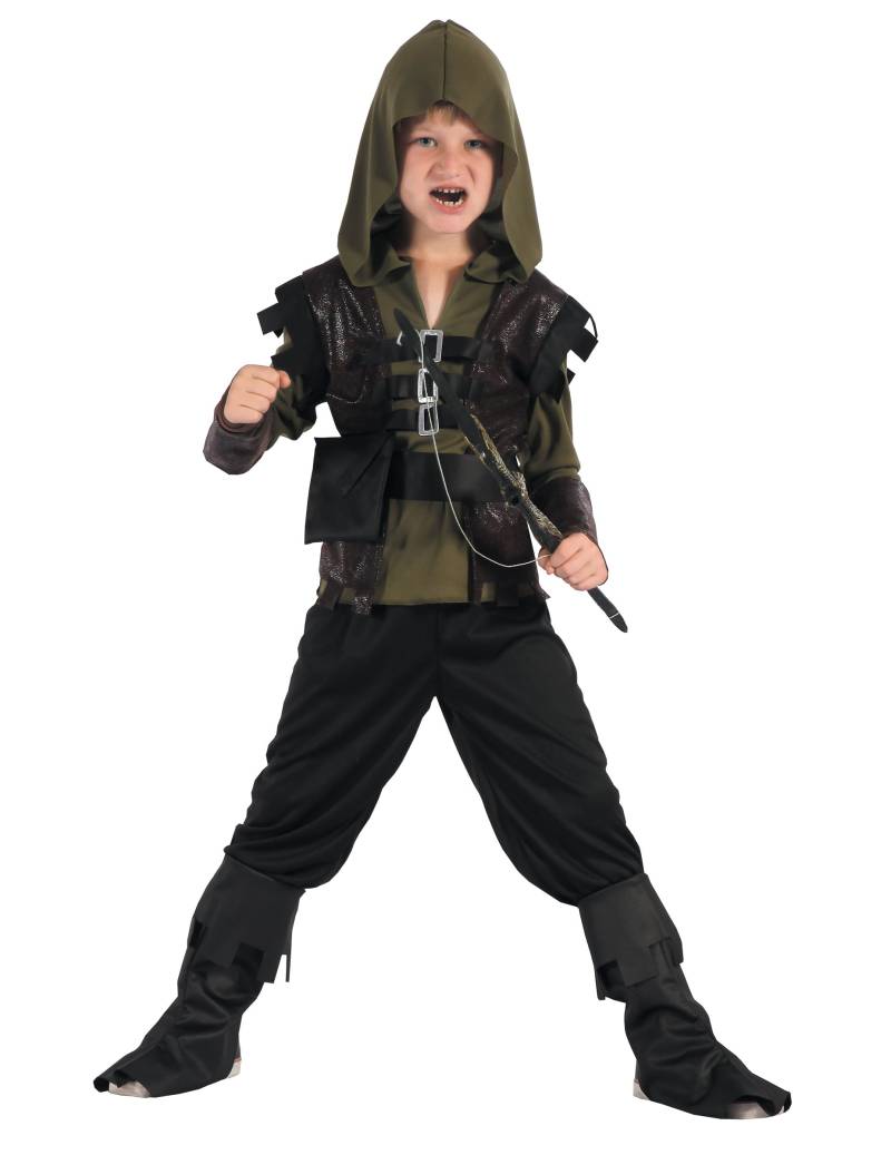 Bogenschützen-Kinderkostüm Abenteurer grün von KARNEVAL-MEGASTORE
