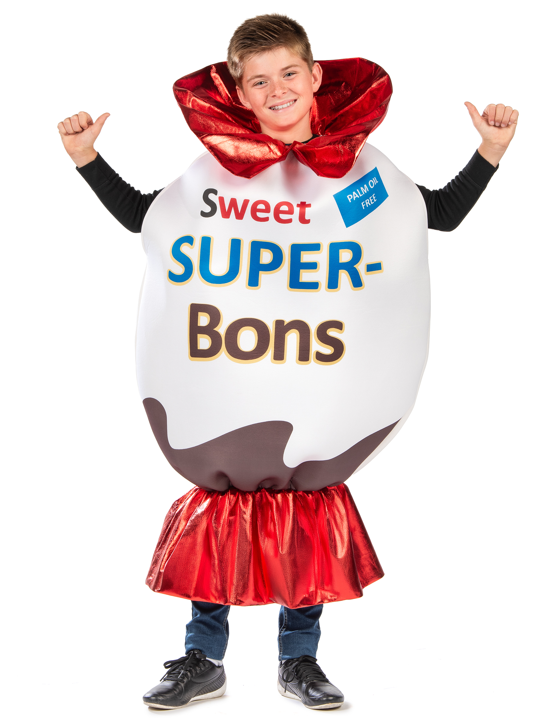 Bonbon Kostüm Kinder weiß-rot Bonbon Kostüm Kinder weiß-rot von KARNEVAL-MEGASTORE