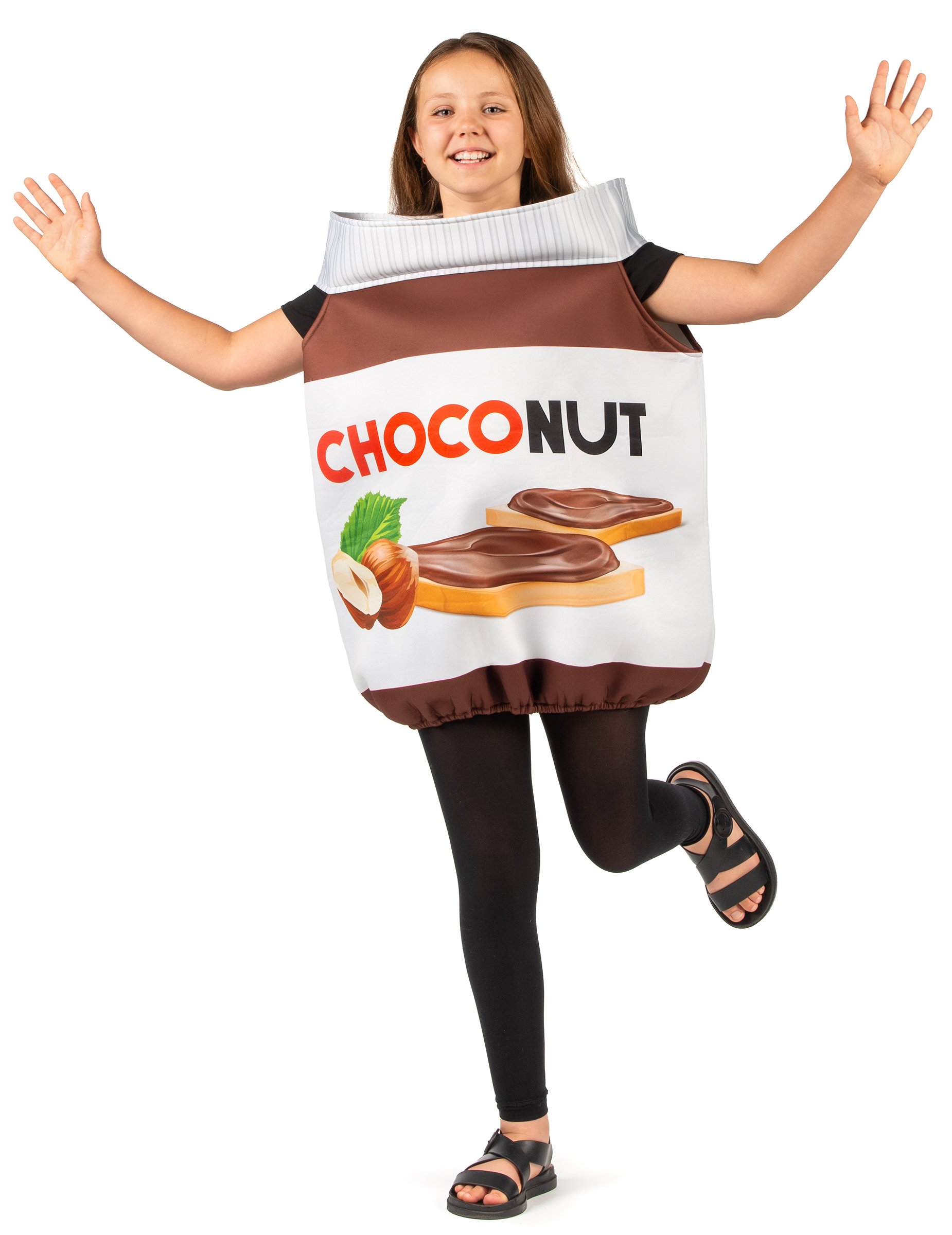 Choconut Kinderkostüm weiß-braun von KARNEVAL-MEGASTORE