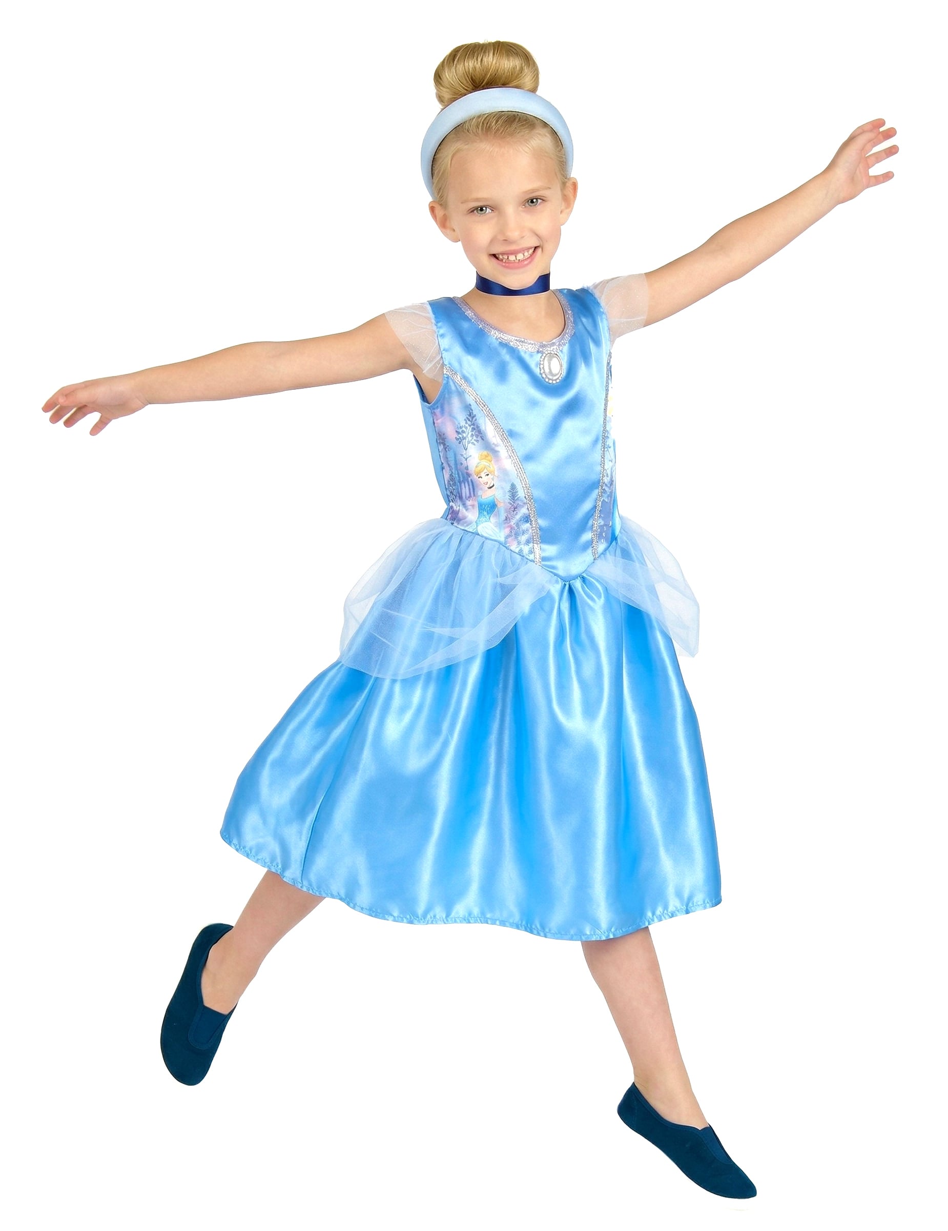 Cinderella Basic Kinderkostüm blau von KARNEVAL-MEGASTORE