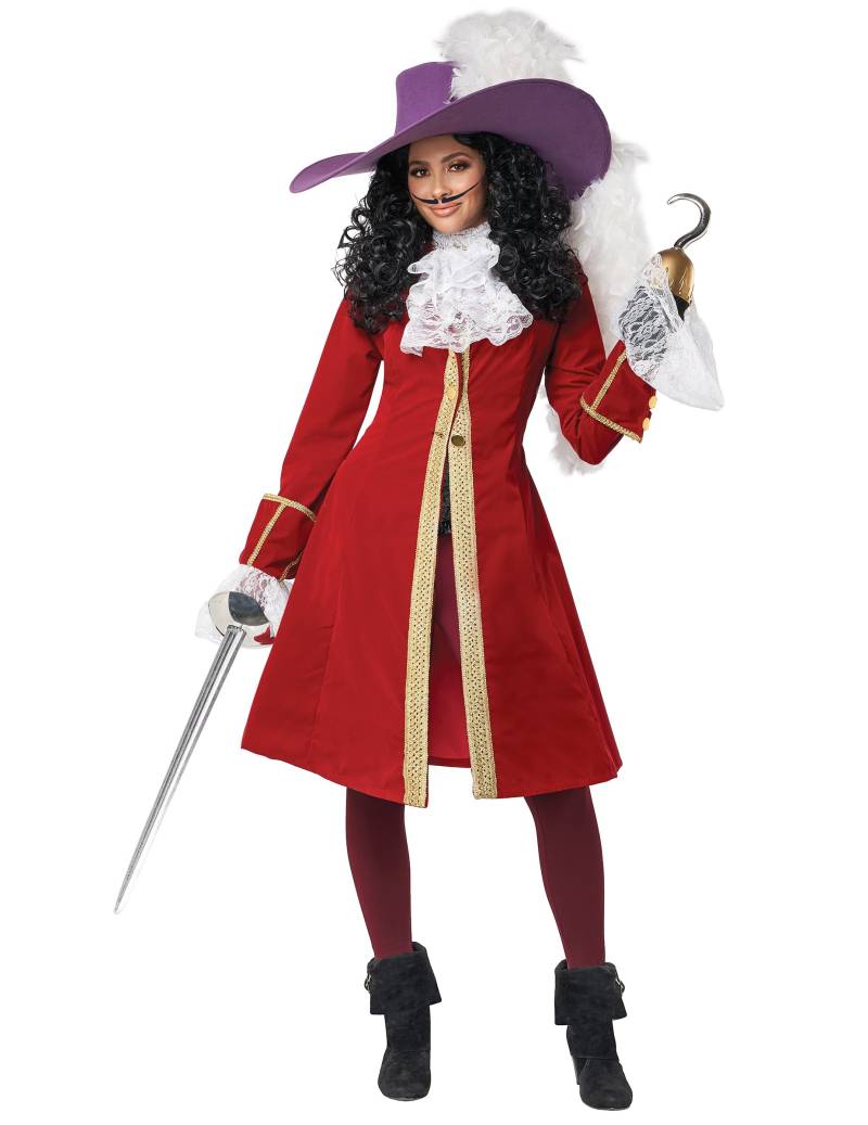 Damen Piratenkostüm mit Haken von KARNEVAL-MEGASTORE