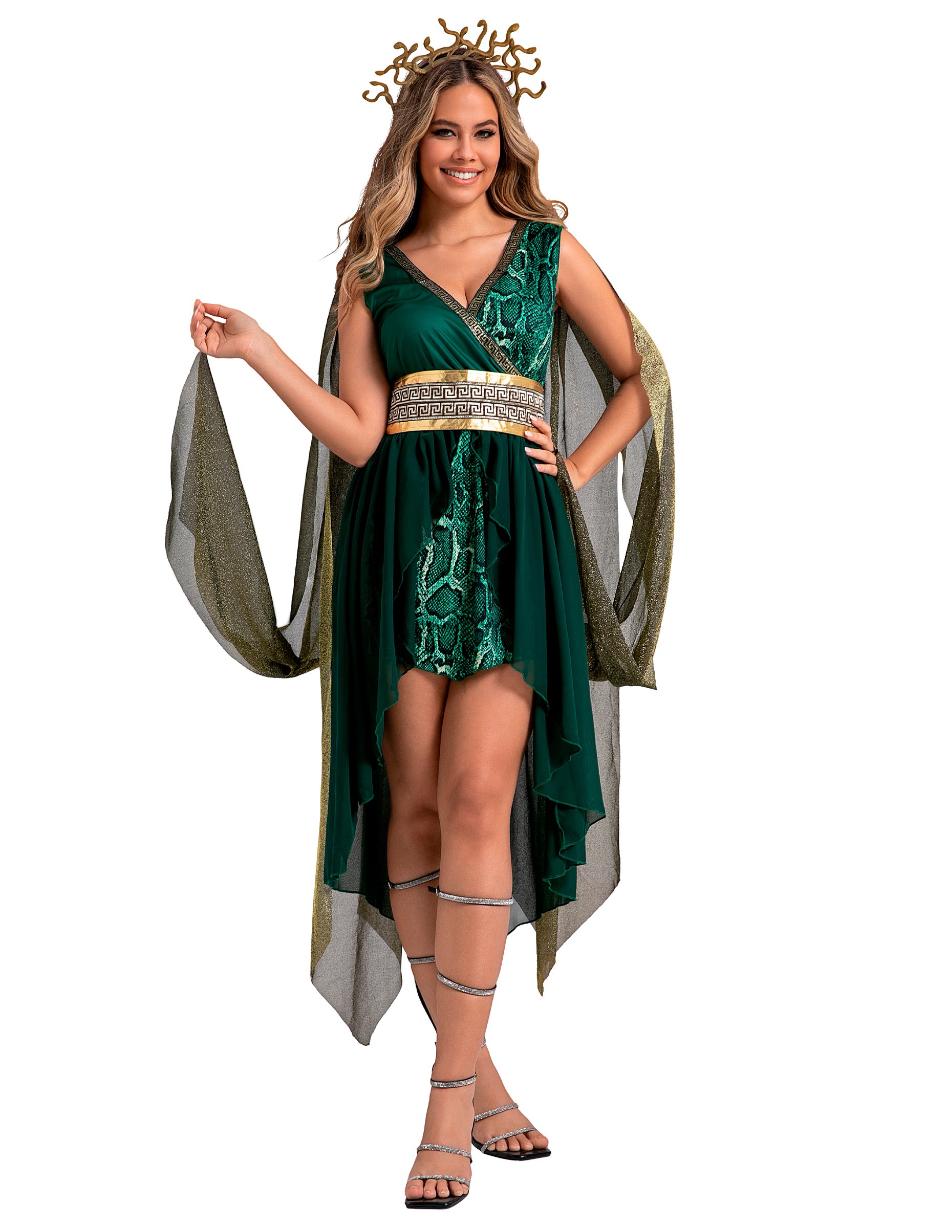 Damenkostüm Göttin Medusa von KARNEVAL-MEGASTORE