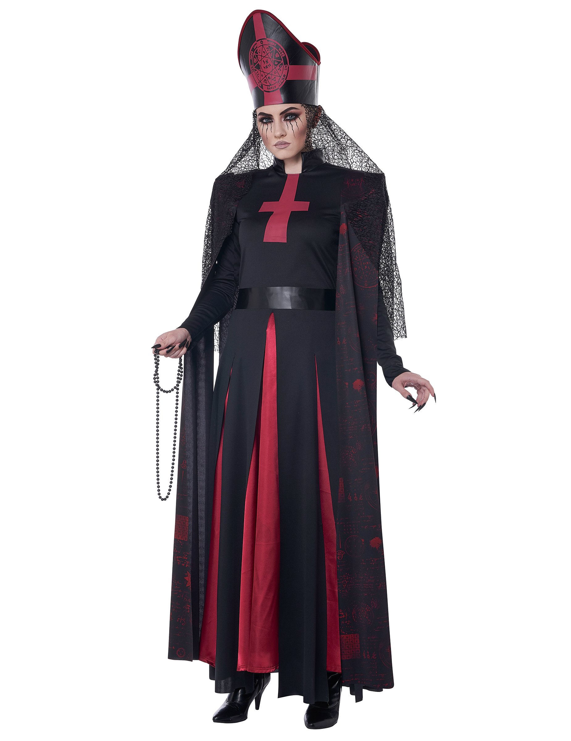 Damenkostüm Okkulte Priesterin von KARNEVAL-MEGASTORE