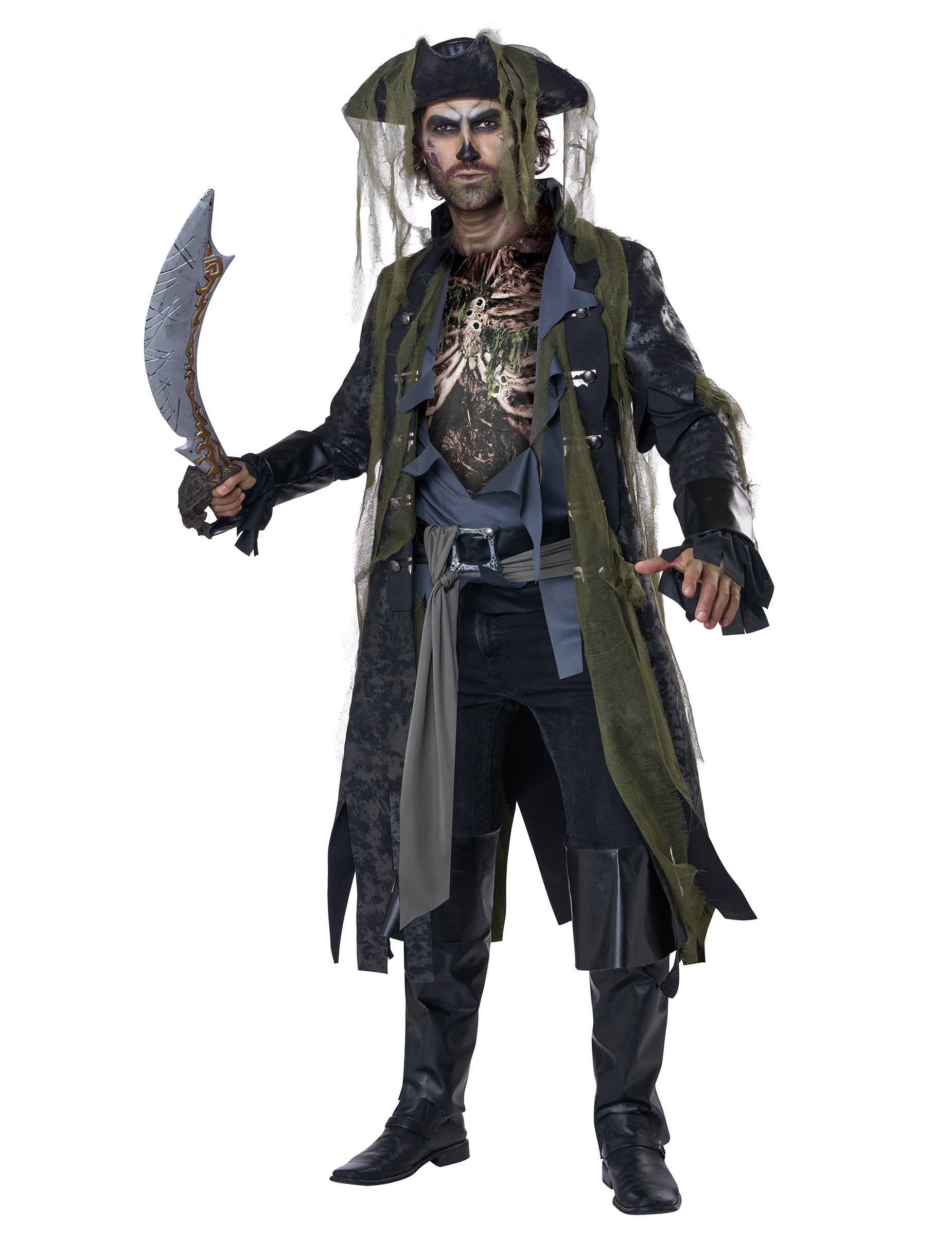 Deluxe Kostüm für Erwachsene - Pirat/Zombie von KARNEVAL-MEGASTORE