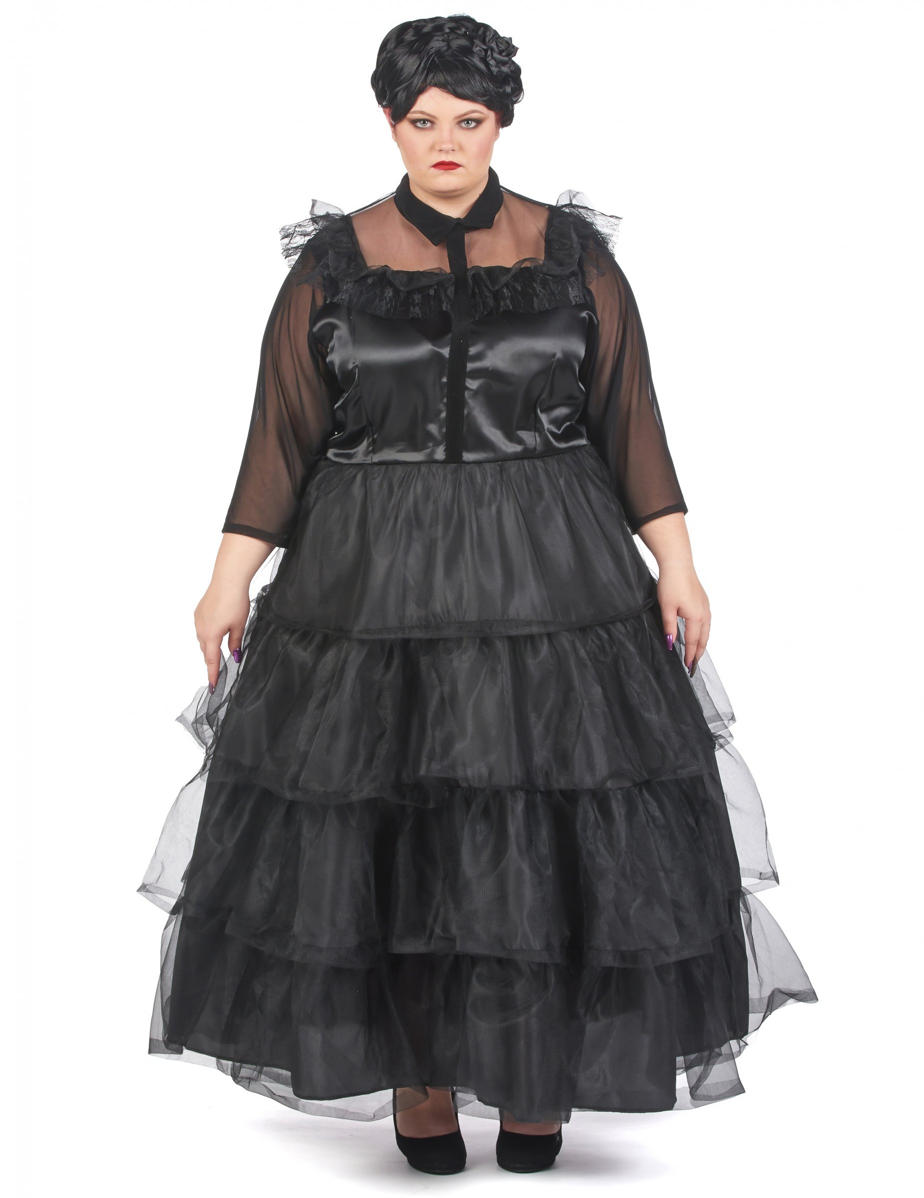 Gothic-Kleid für Damen Plus Size schwarz Gothic-Kleid für Damen Plus Size schwarz von KARNEVAL-MEGASTORE