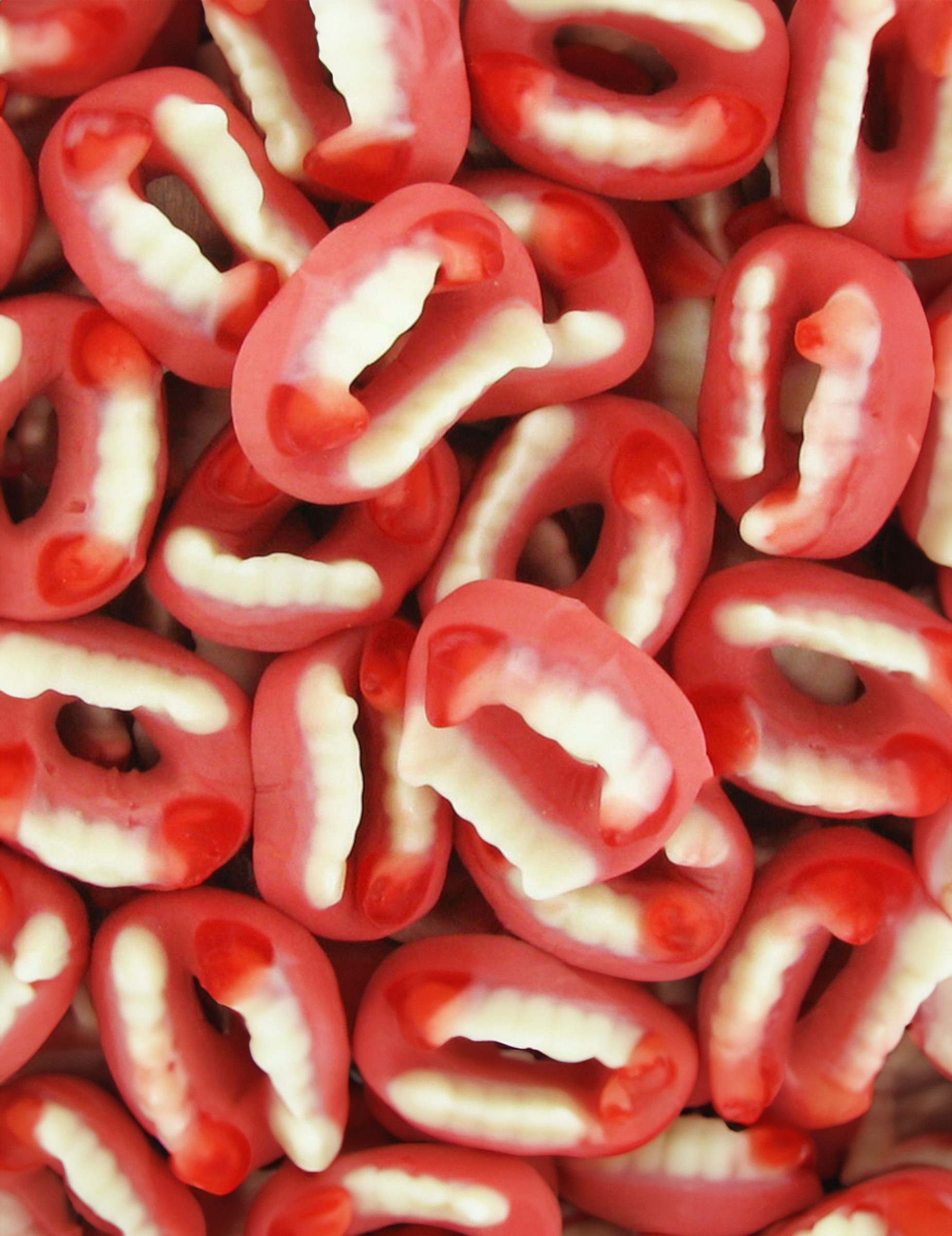 Halloween-Süßigkeiten - Gebisse aus Schaumzucker - 1000g Halloween-Süßigkeiten - Gebisse aus Schaumzucker - 1000g von KARNEVAL-MEGASTORE