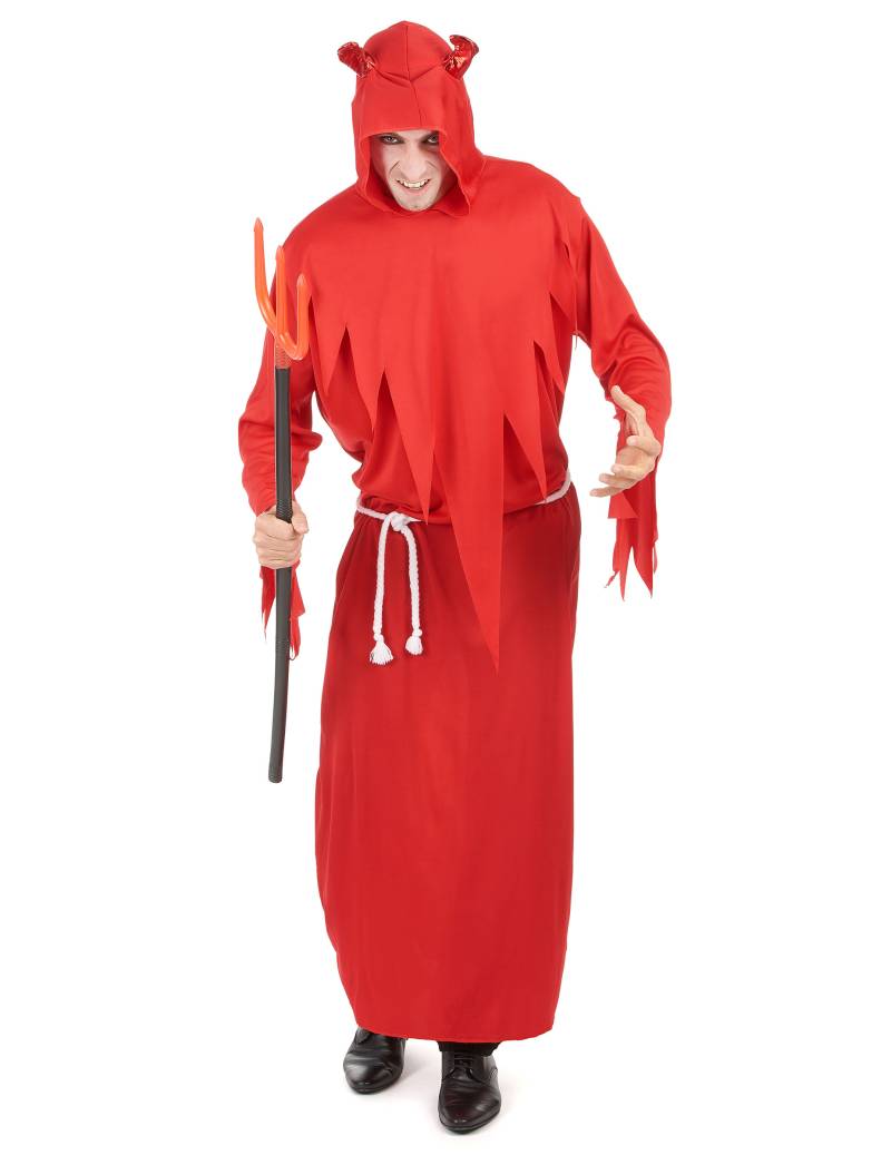 Halloween Teufel-Herrenkostüm Dämon rot von KARNEVAL-MEGASTORE
