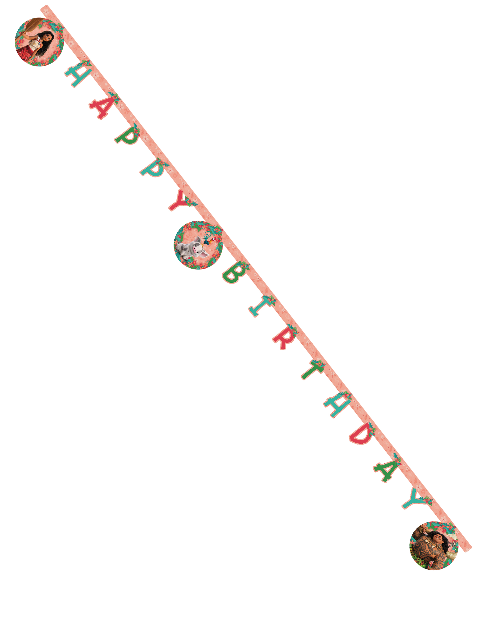 Happy Birthday Girland Vaiana 2 Happy Birthday Girland Vaiana 2 von KARNEVAL-MEGASTORE