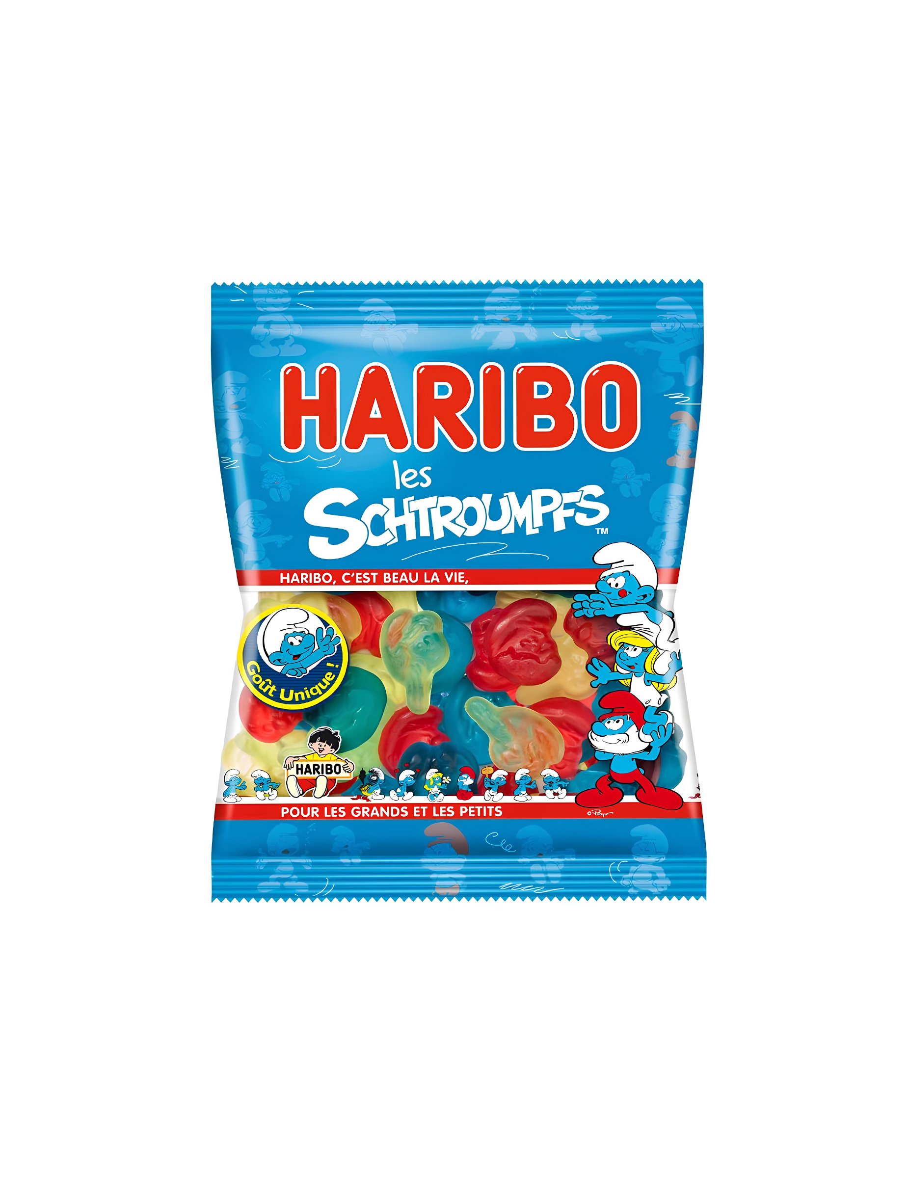 Haribo Schlümpfe Minitüte Süssigkeiten 40g von KARNEVAL-MEGASTORE