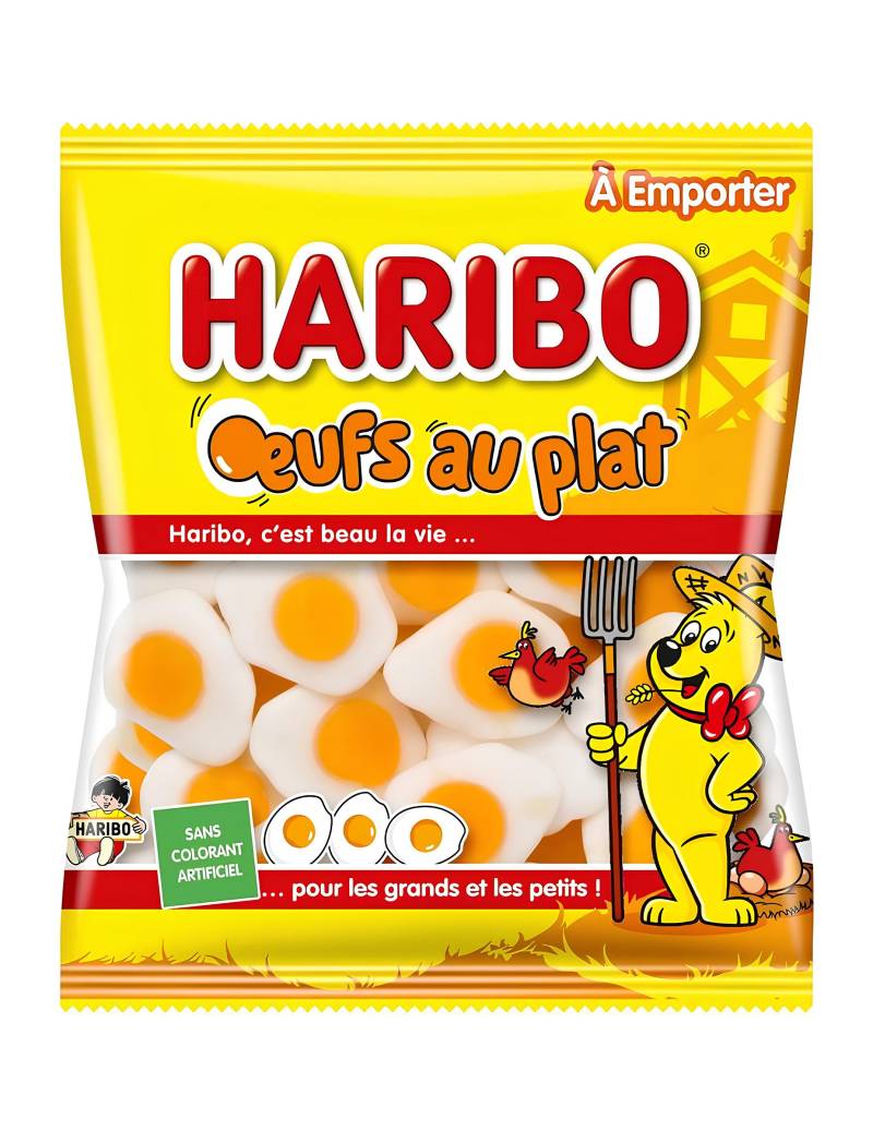 Haribo Spiegeleier Süssigkeiten 100g von KARNEVAL-MEGASTORE