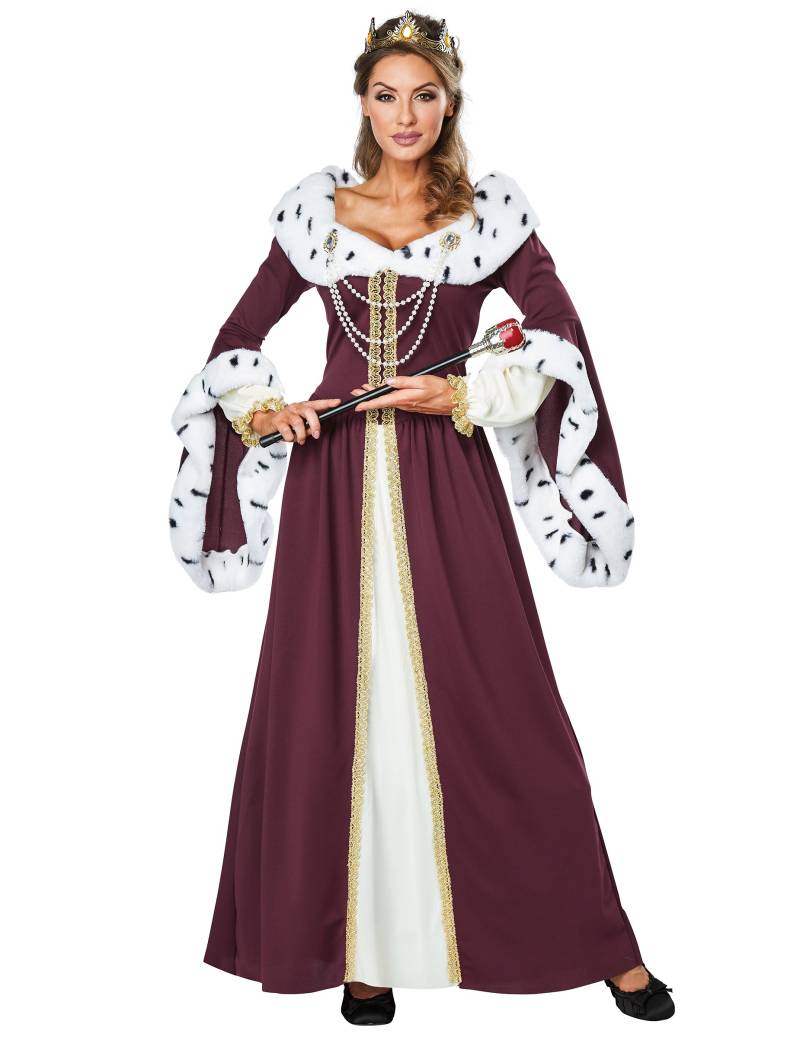 Königin-Kostüm Damen Karneval-Kostüm rot-gold-weiss Königin-Kostüm Damen Karneval-Kostüm rot-gold-weiss von KARNEVAL-MEGASTORE