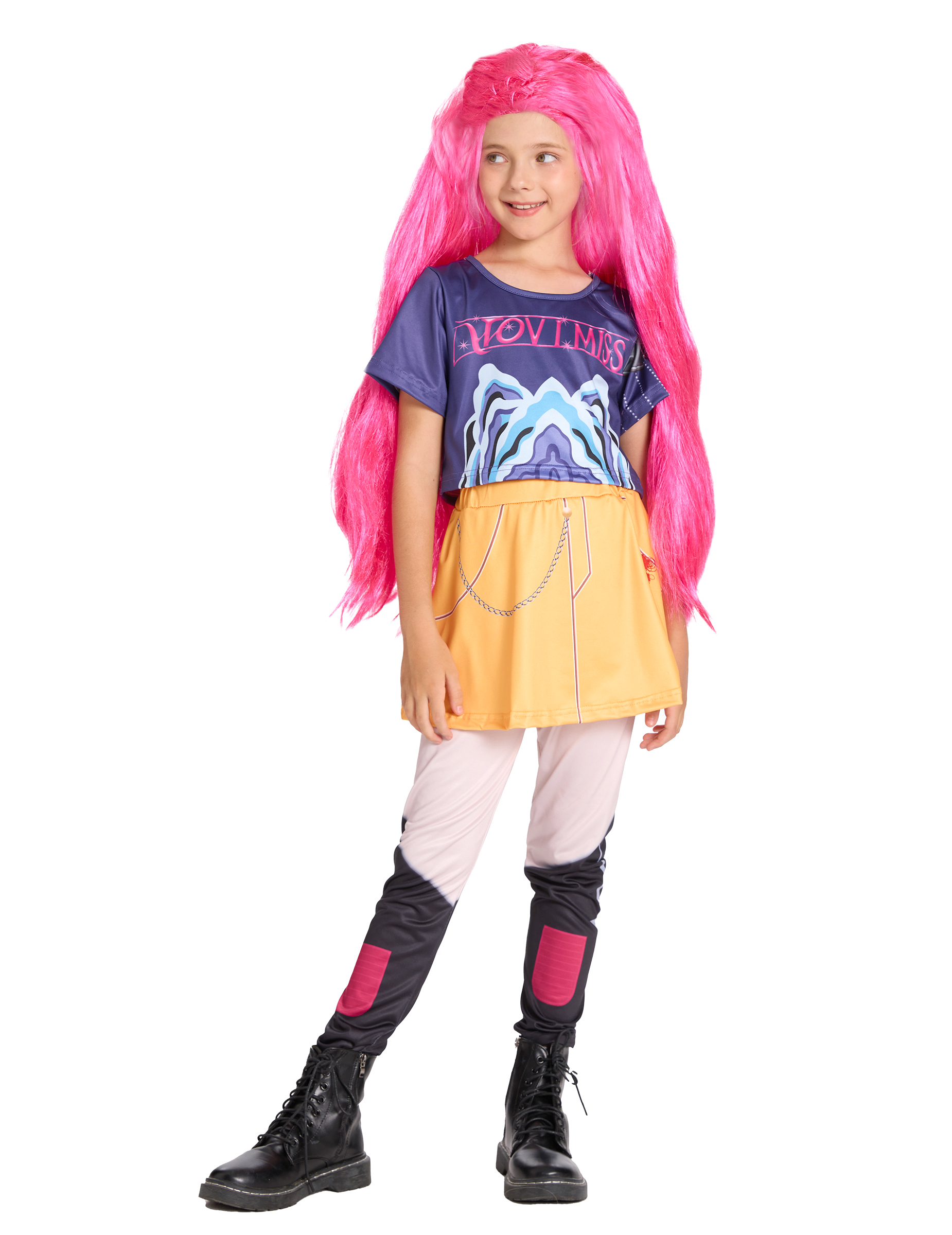 Kpop Dämonenjägerin Mädchenkostüm mit Jupe Kpop Dämonenjägerin Mädchenkostüm mit Jupe von KARNEVAL-MEGASTORE