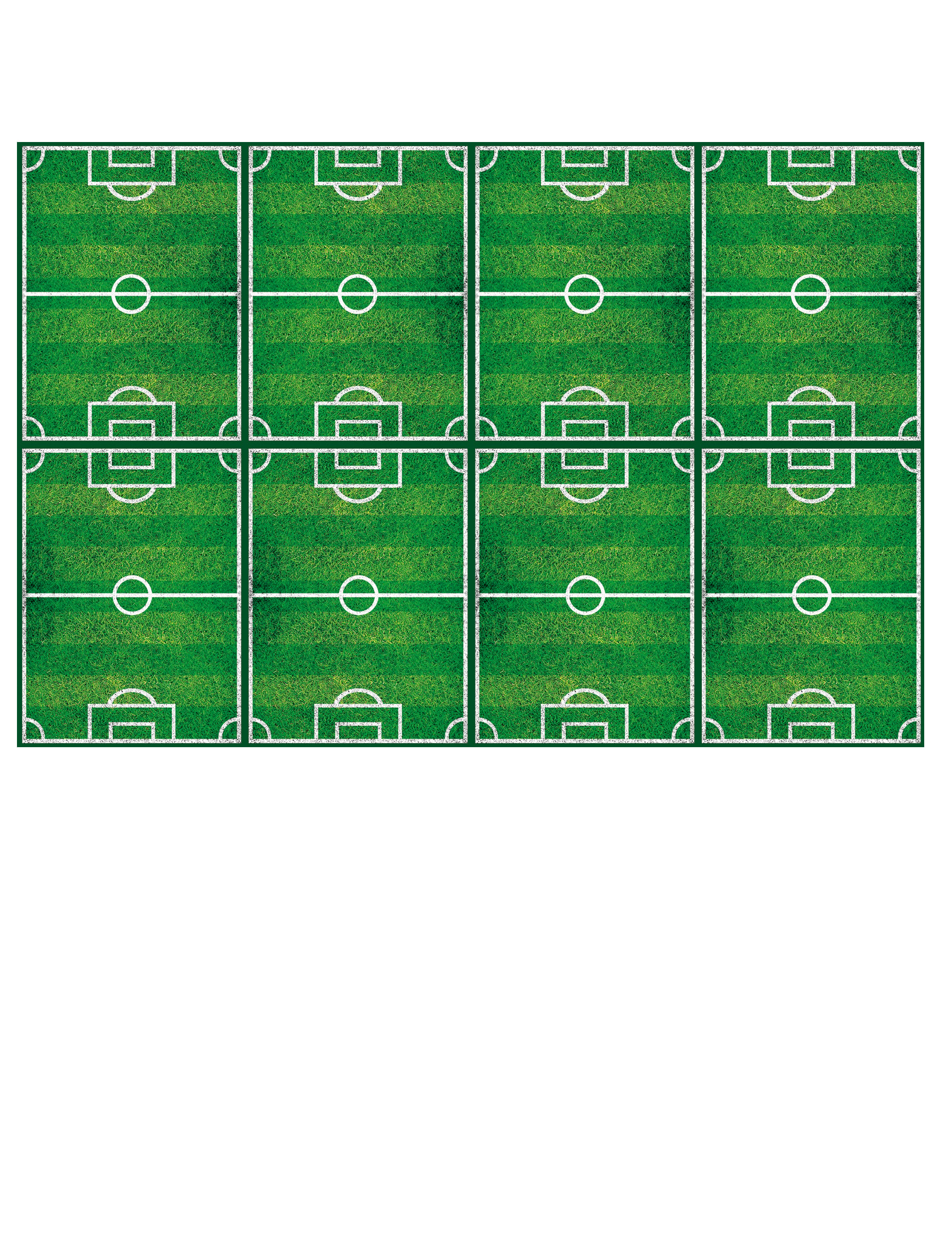 Kunststoff-Tischdecke Fußball Party 120 x 180 cm Fußballfeld von KARNEVAL-MEGASTORE