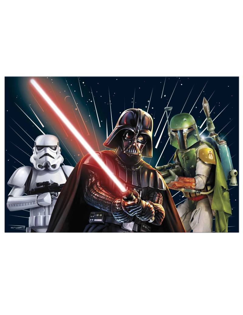 Kunststofftischdecke 120 x 180cm, Star Wars Galaxy von KARNEVAL-MEGASTORE