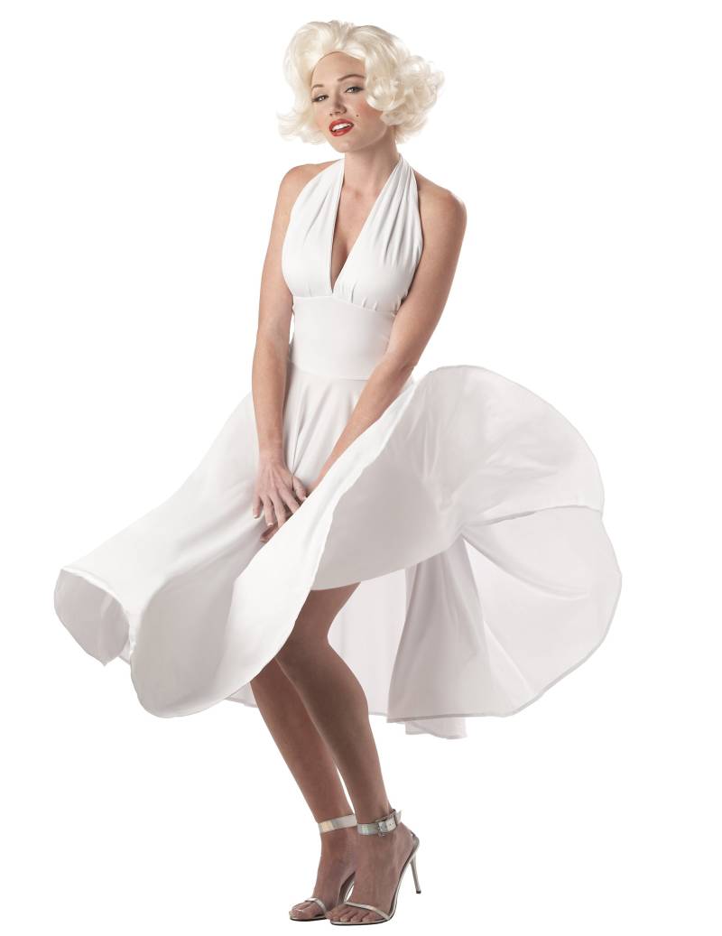 Marylin Monroe Kostüm Lizenzkostüm weiß Marylin Monroe Kostüm Lizenzkostüm weiß von KARNEVAL-MEGASTORE