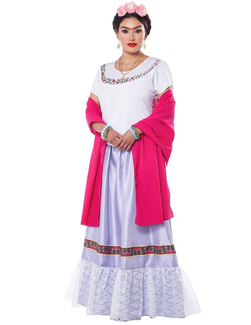 Mexikanisches Damenkostüm Künstlerin Folklore lila Mexikanisches Damenkostüm Künstlerin Folklore lila von KARNEVAL-MEGASTORE