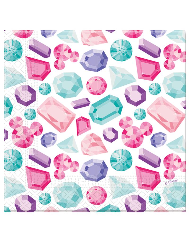 Minnie-Servietten-Set 20 Stück bunt 33 x 33 cm von KARNEVAL-MEGASTORE