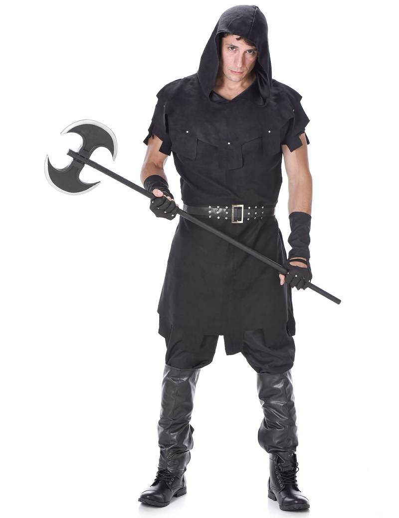 Mittelalterliches Henker-Kostüm für Herren Halloweenkostüm schwarz Mittelalterliches Henker-Kostüm für Herren Halloweenkostüm schwarz von KARNEVAL-MEGASTORE