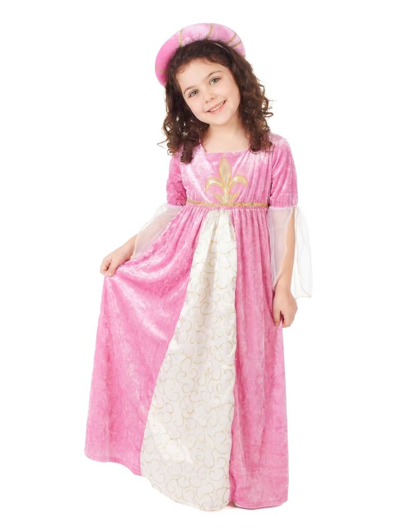 Mittelalterliches Prinzessin Kinderkostüm pink-weiss-gold Mittelalterliches Prinzessin Kinderkostüm pink-weiss-gold von KARNEVAL-MEGASTORE