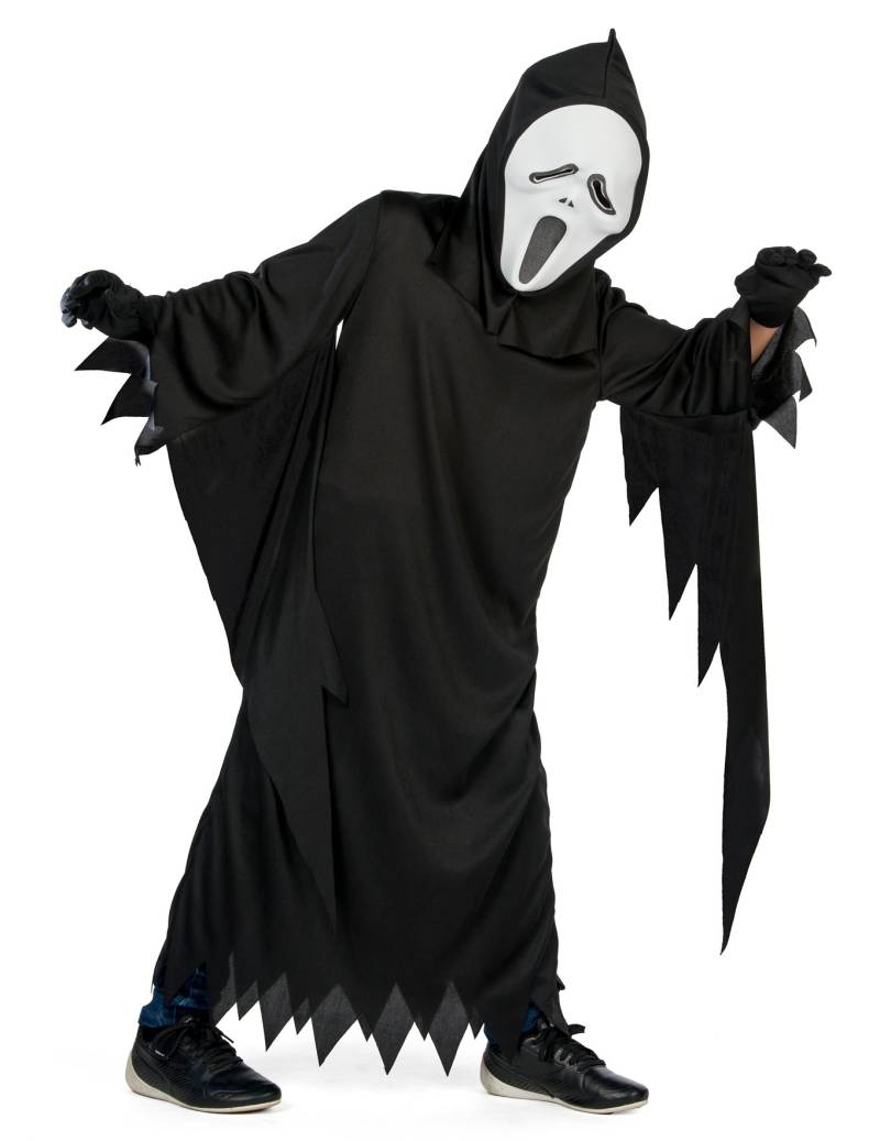 Mörderkostüm schwarz für Kinder von KARNEVAL-MEGASTORE