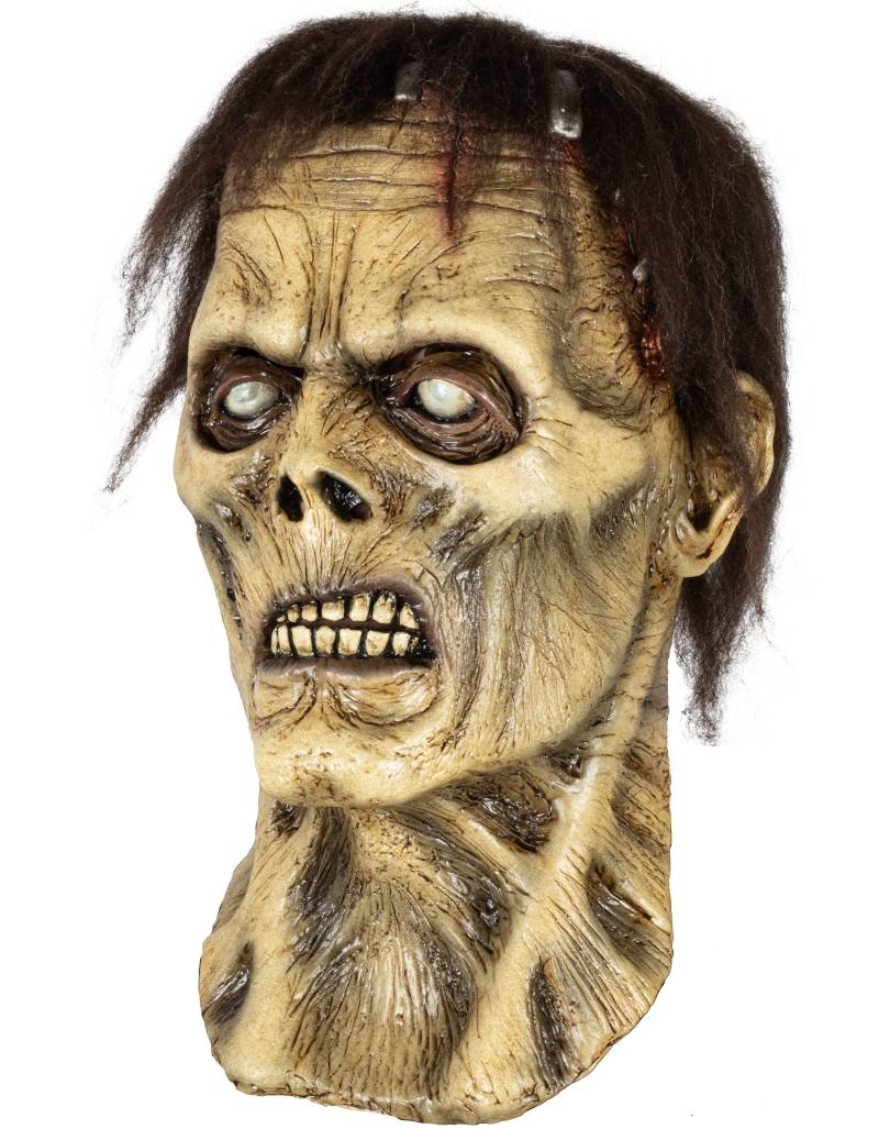 Monster Zombie Maske für Erwachsene beige von KARNEVAL-MEGASTORE