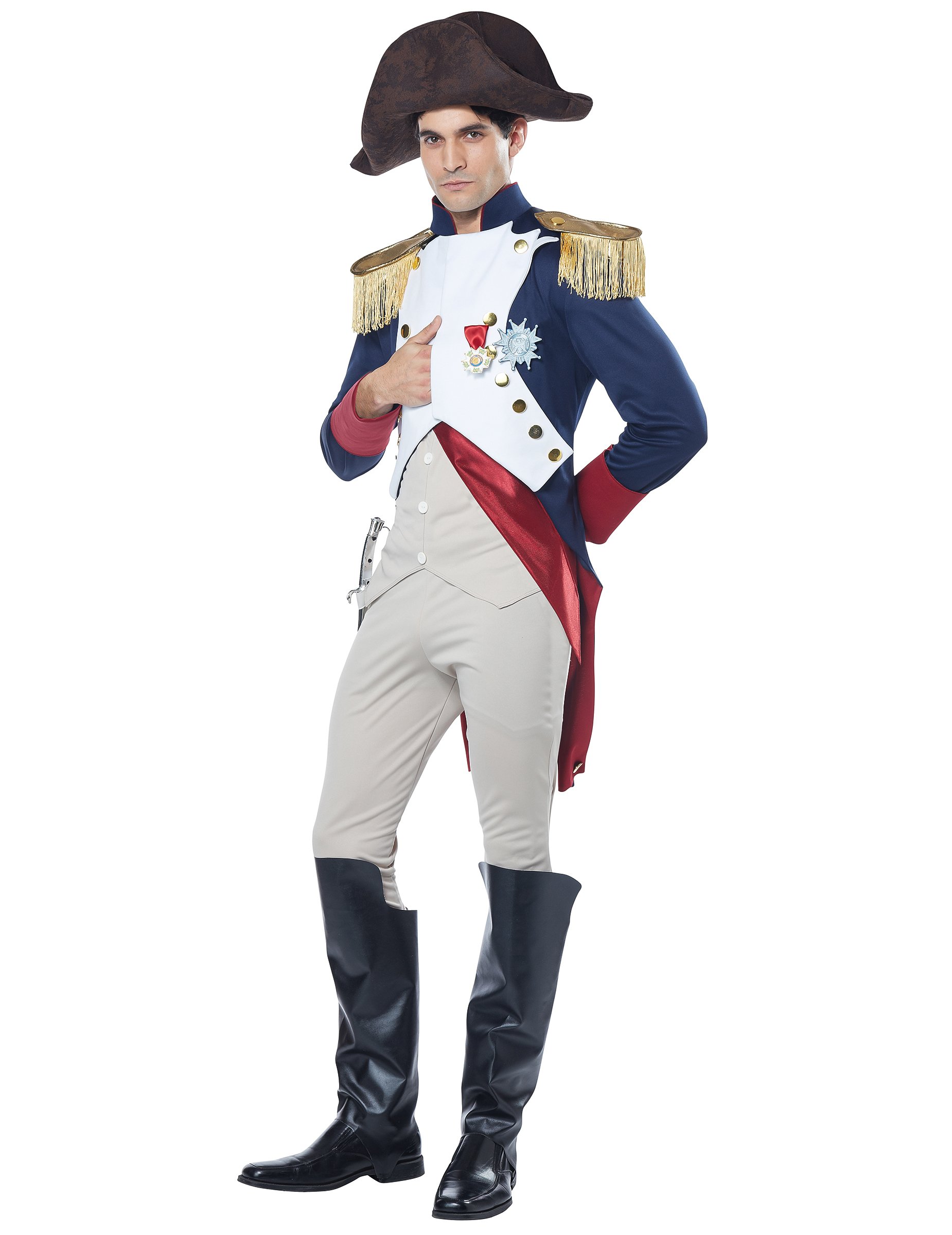 Napoleon Kostüm Französischer Kaiser blau-weiss-rot von KARNEVAL-MEGASTORE