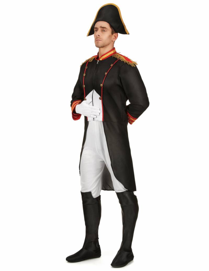 Napoleon-Kostüm Historisches Herrenkostüm schwarz-weiss-rot Napoleon-Kostüm Historisches Herrenkostüm schwarz-weiss-rot von KARNEVAL-MEGASTORE