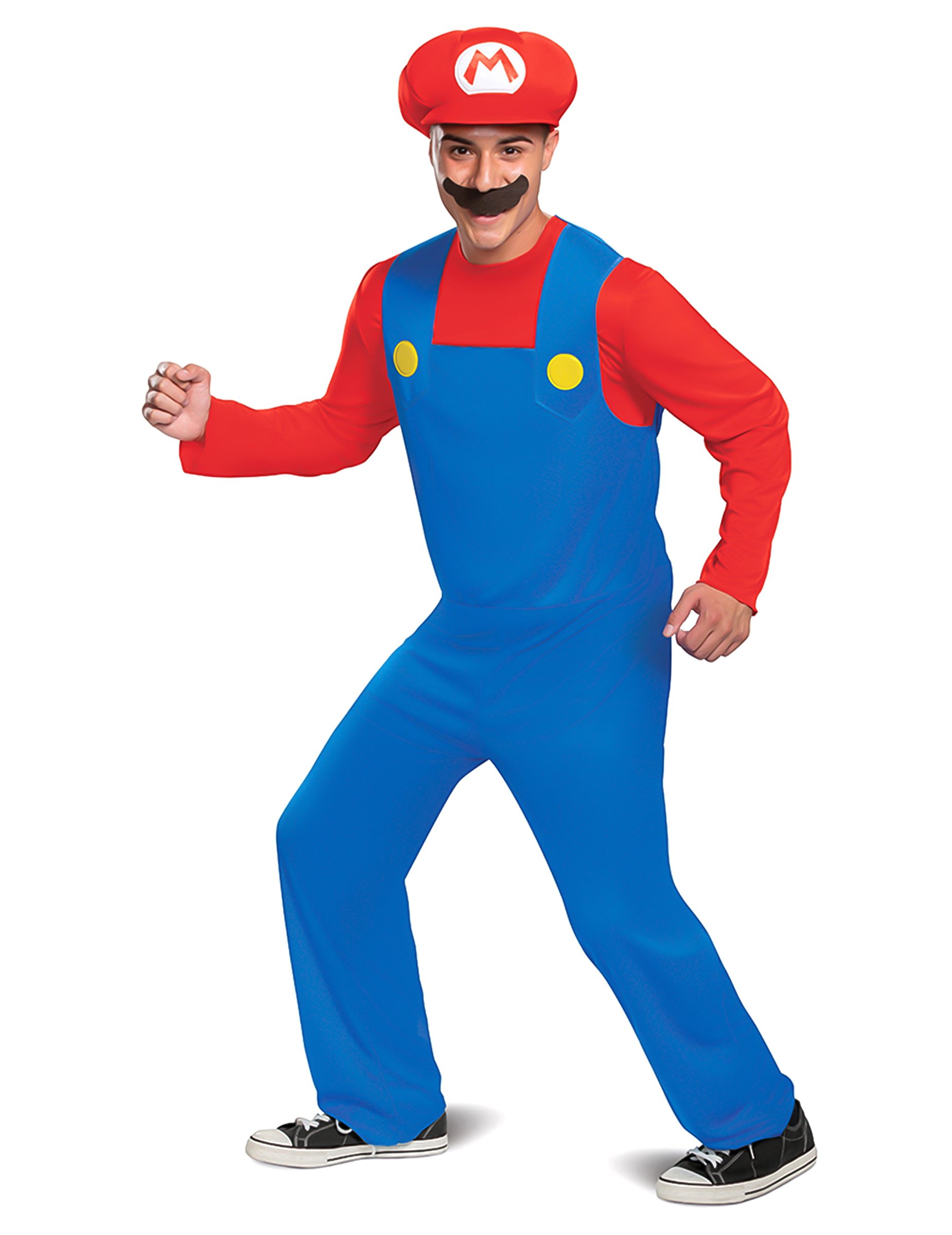 Nerdiges Super Mario Lizenzkostüm für Herren bunt Nerdiges Super Mario Lizenzkostüm für Herren bunt von KARNEVAL-MEGASTORE