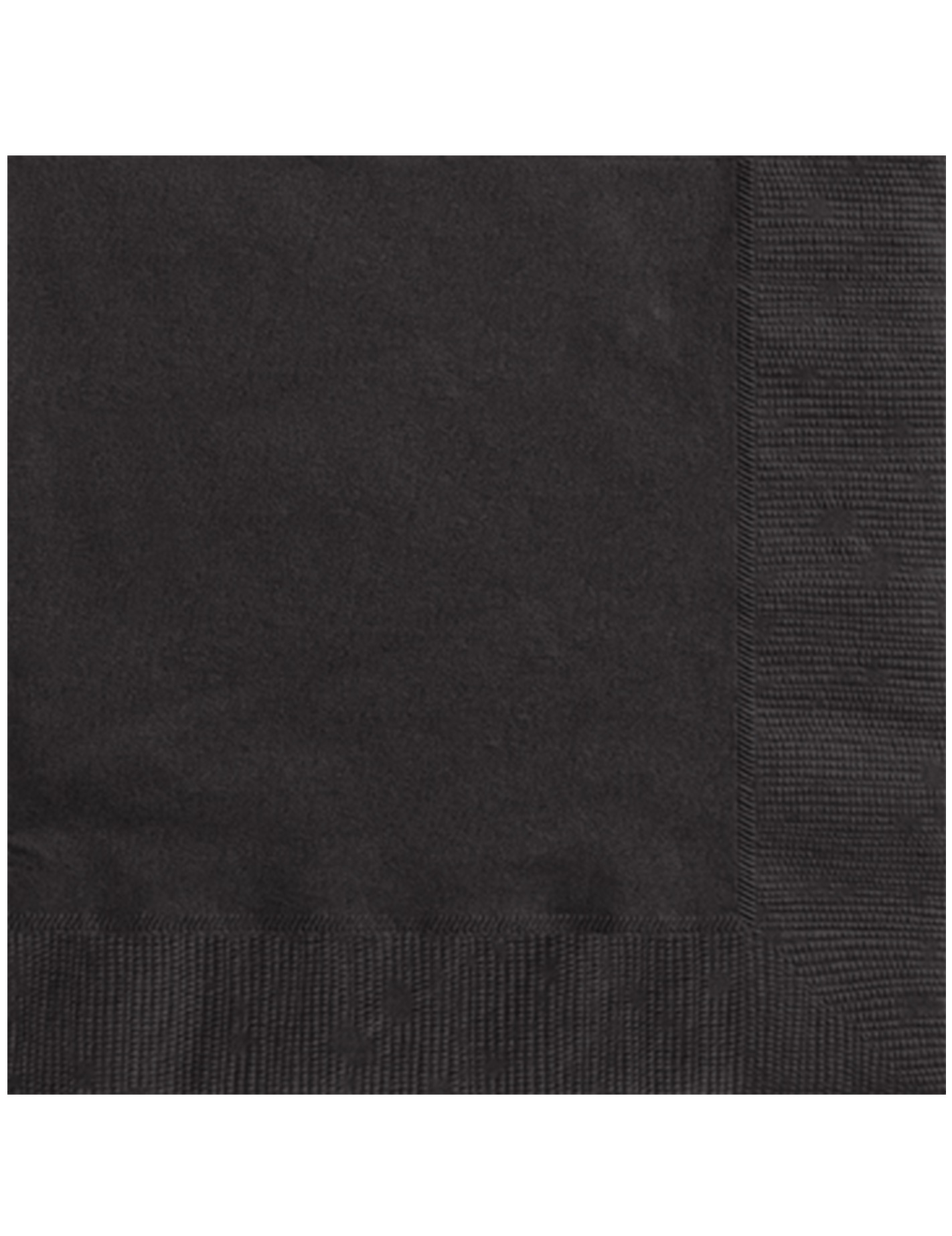 Papier Servietten Tischdeko Set 50 Stück schwarz 33x33cm von KARNEVAL-MEGASTORE