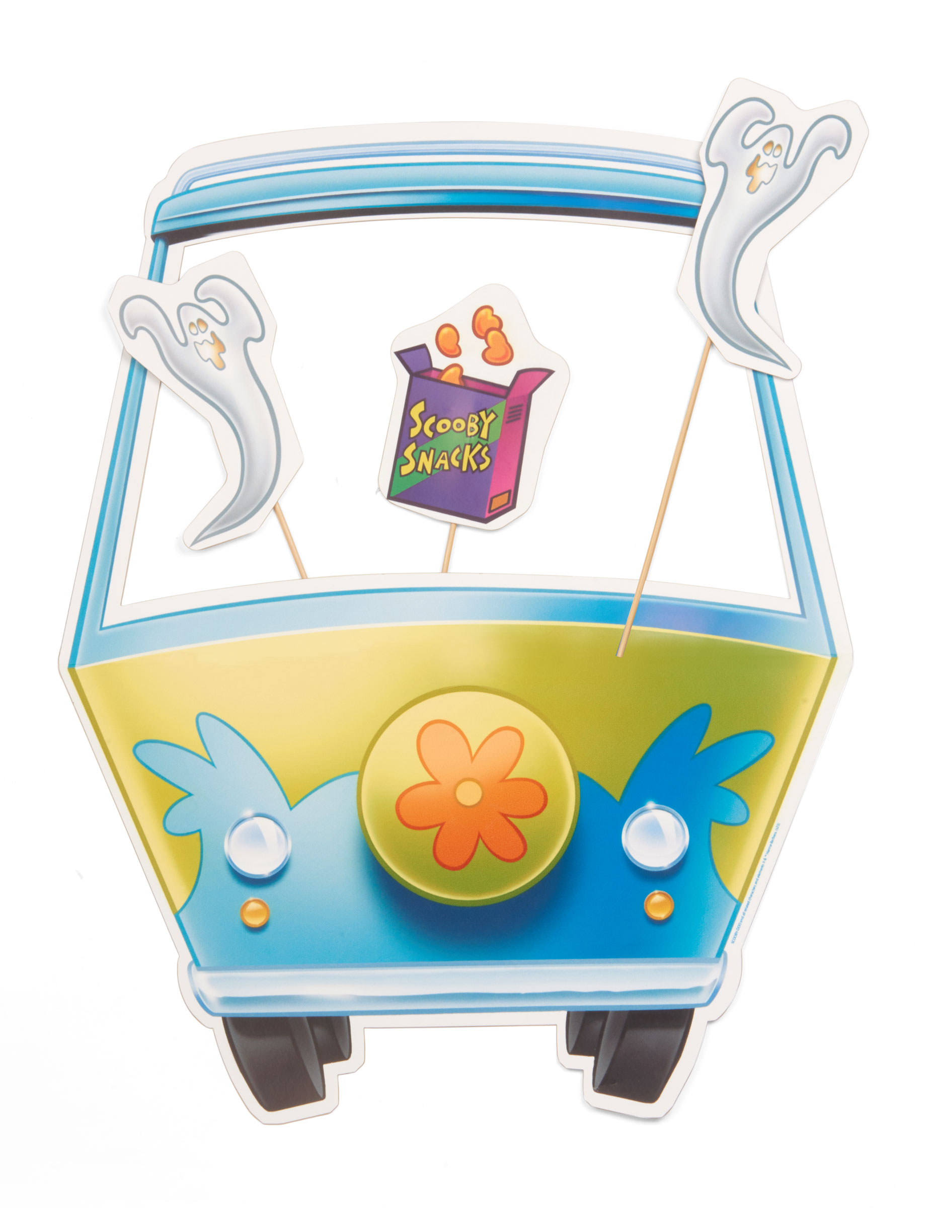 Photobooth Set Scooby-Doo mit Rahmen 40 x 52 cm, 3-teilig von KARNEVAL-MEGASTORE