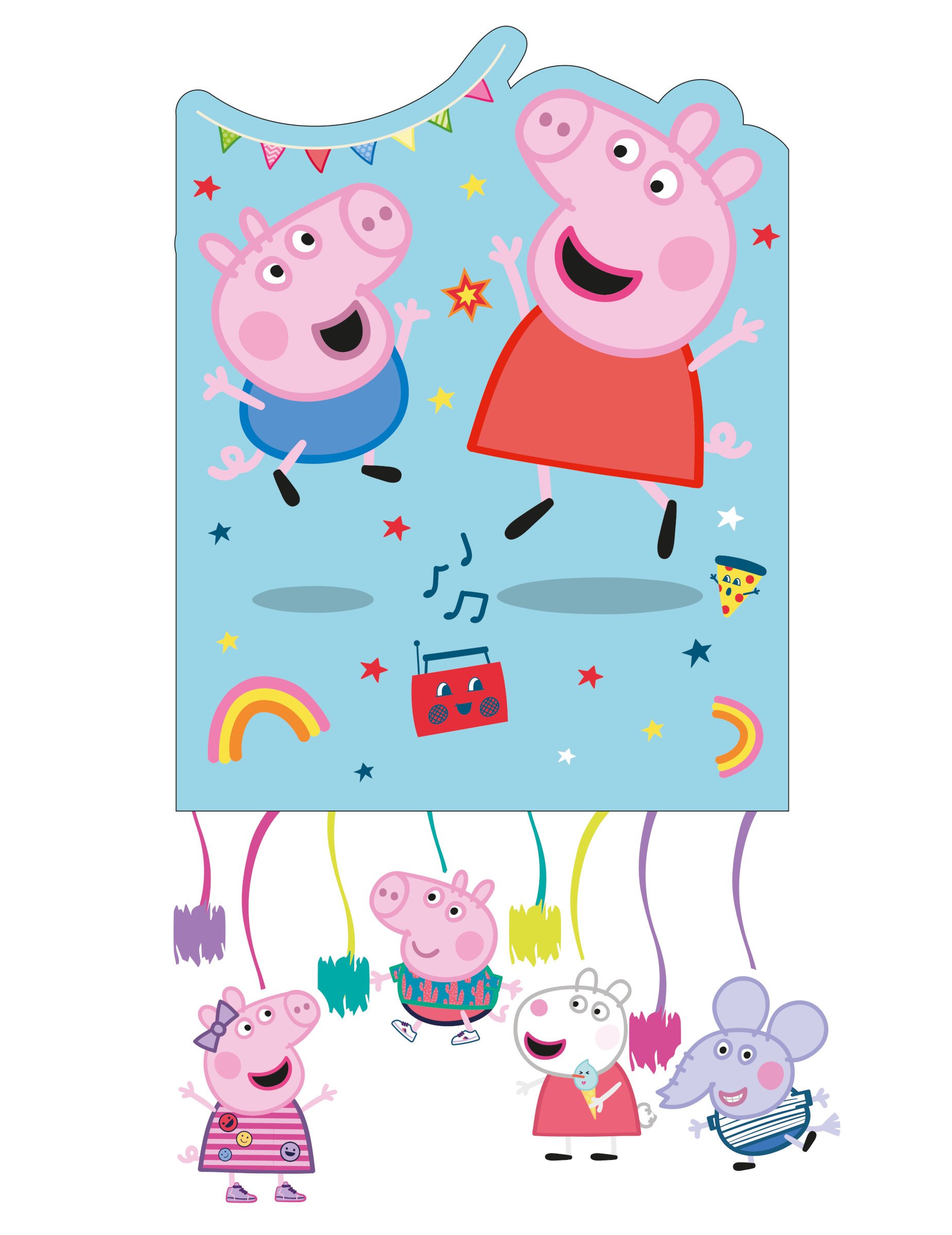 Pinata Peppa Wutz Peppa Pig von KARNEVAL-MEGASTORE
