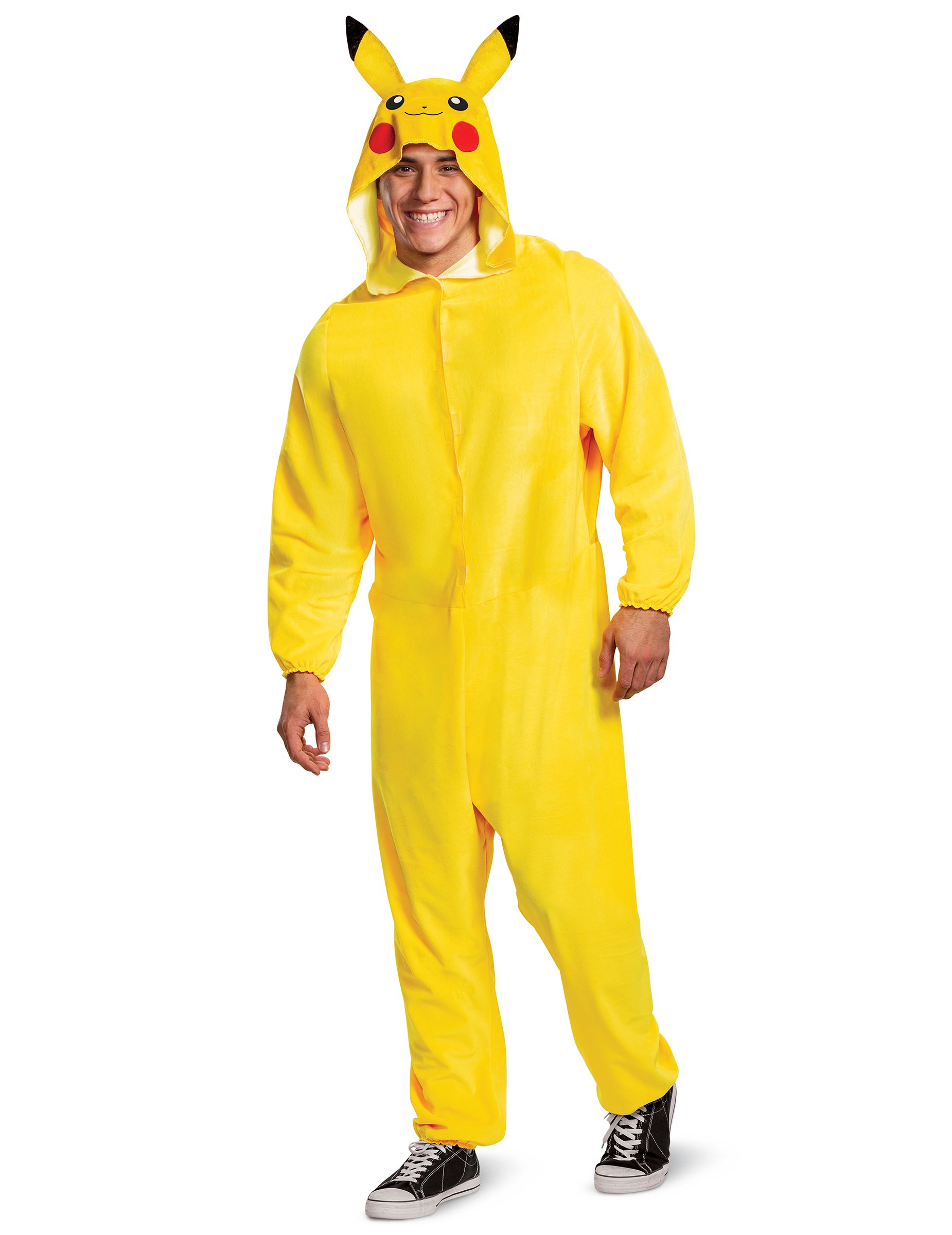 Pokémon Erwachsenenkostüm Pikachu Overall gelb Pokémon Erwachsenenkostüm Pikachu Overall gelb von KARNEVAL-MEGASTORE