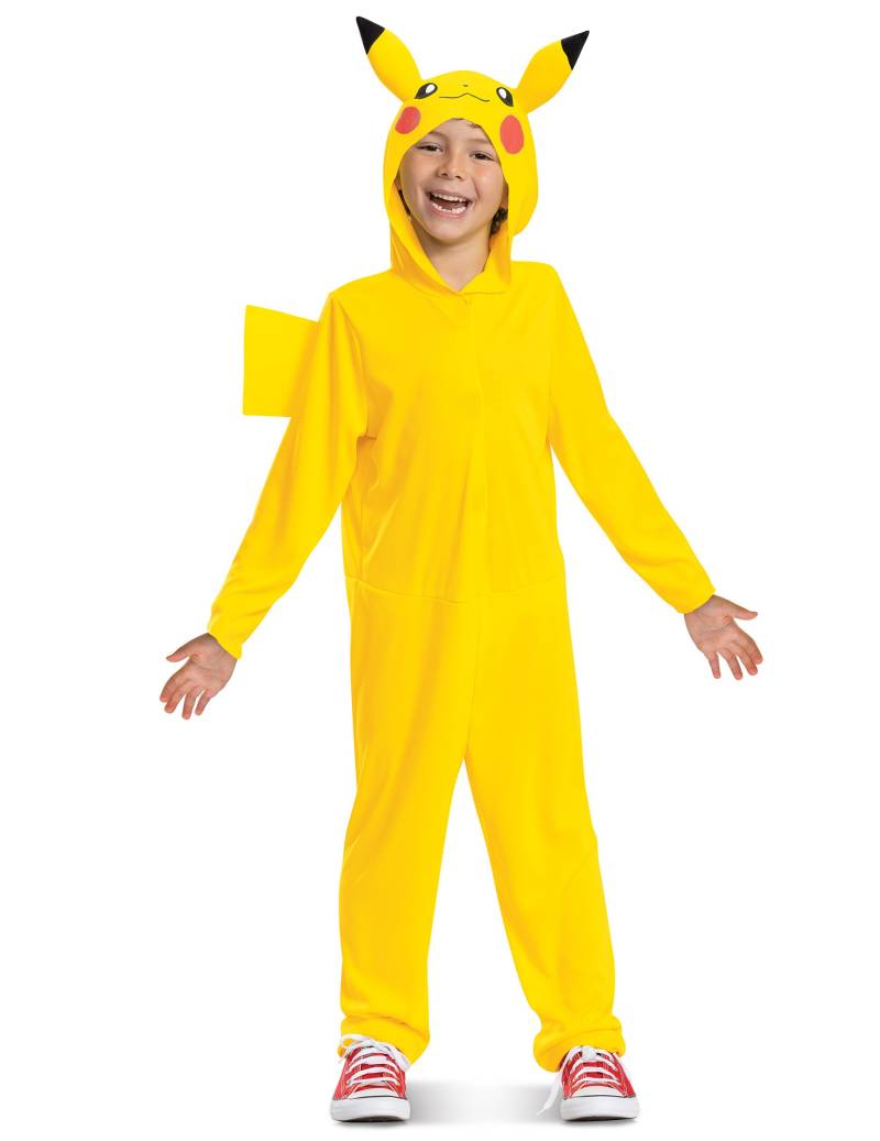 Pokemon Kinderkostüm Pikachu Overall gelb von KARNEVAL-MEGASTORE