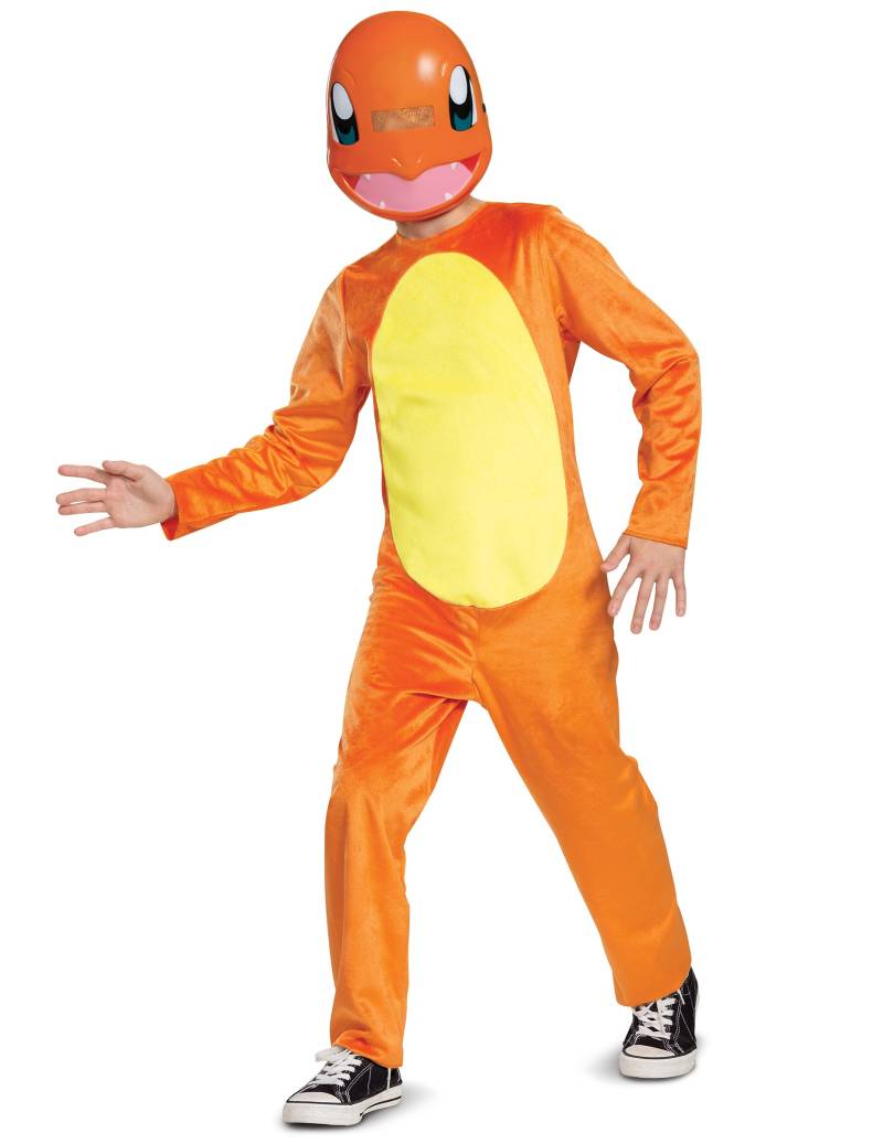 Pokemon Kinderkostüm Salamèche orange von KARNEVAL-MEGASTORE