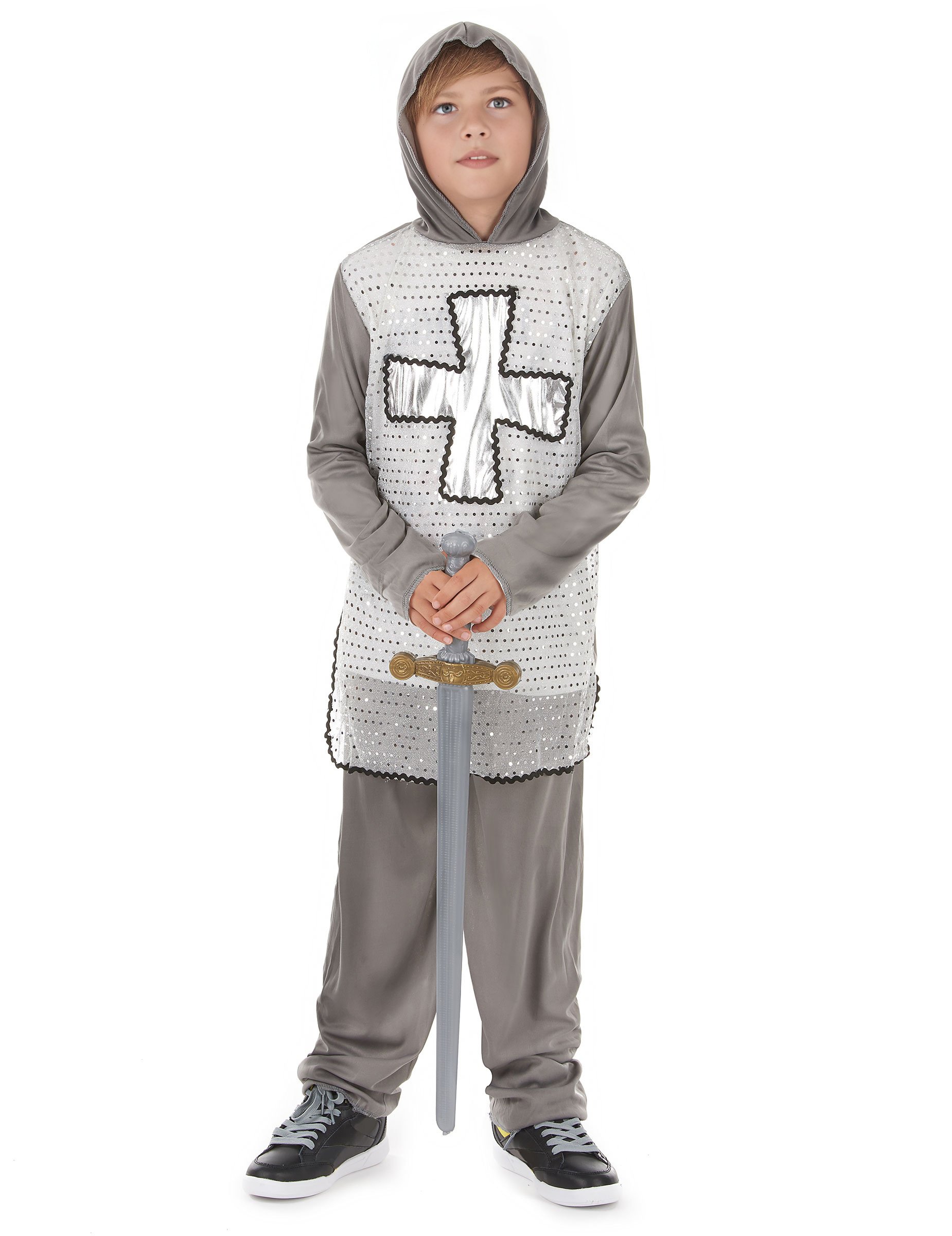 Ritter Kinder-Kostüm grau-silber von KARNEVAL-MEGASTORE