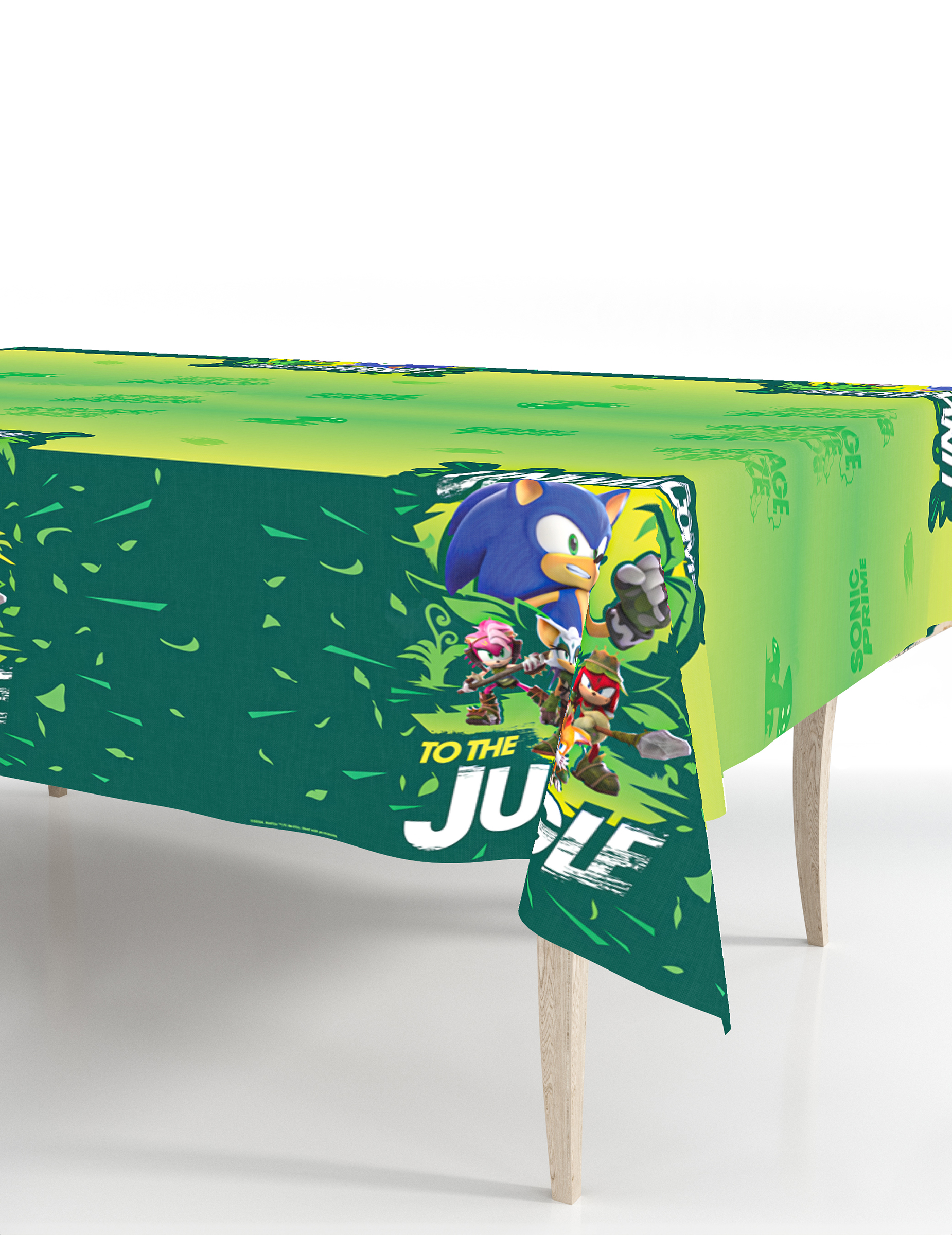 Sonic Prime Papier Tischdecke 120 x 180 cm von KARNEVAL-MEGASTORE