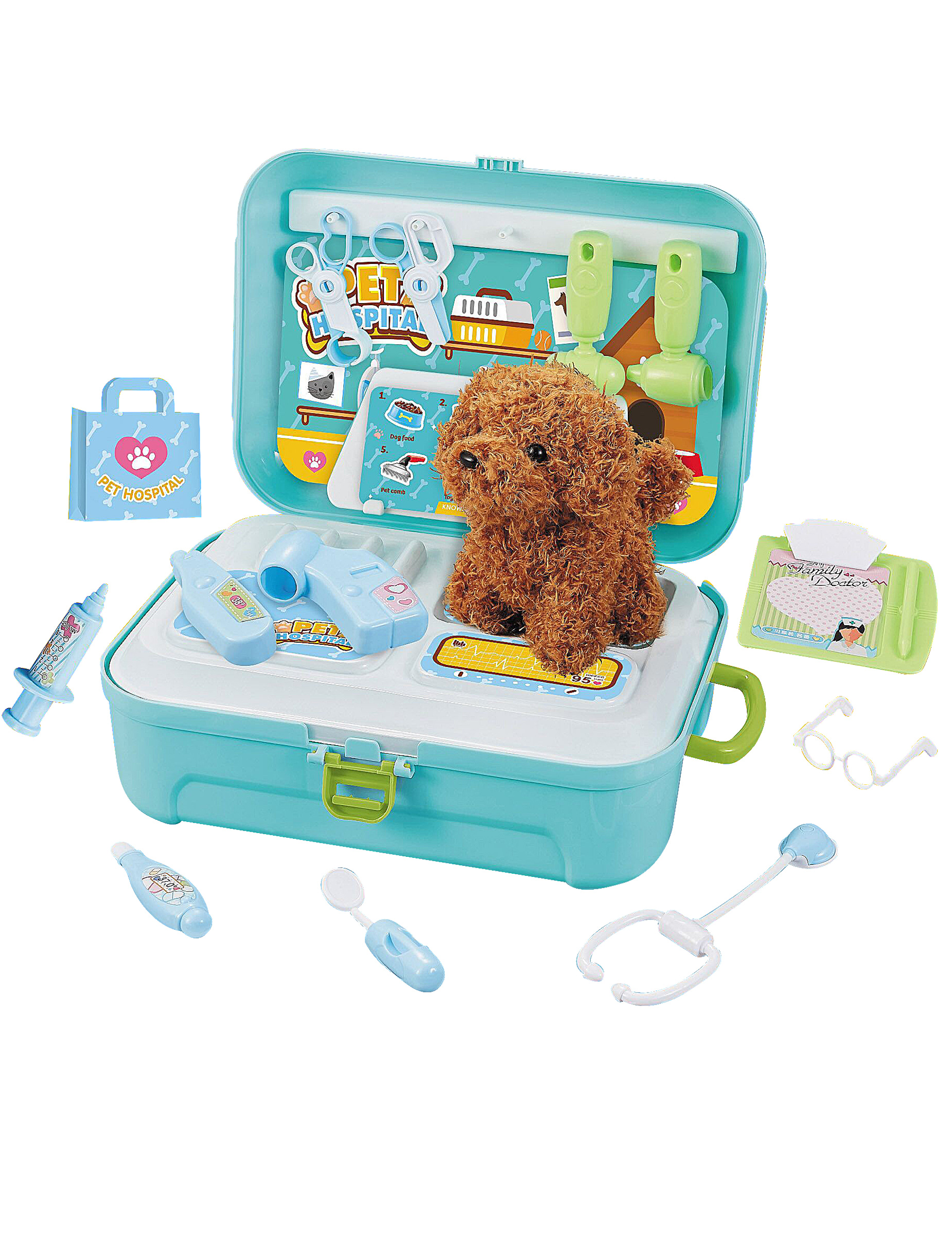 Tierarzt Erste Hilfe-Koffer für Kinder Spielzeug-Geschenkidee 20-teilig bunt Tierarzt Erste Hilfe-Koffer für Kinder Spielzeug-Geschenkidee 20-teilig bunt von KARNEVAL-MEGASTORE