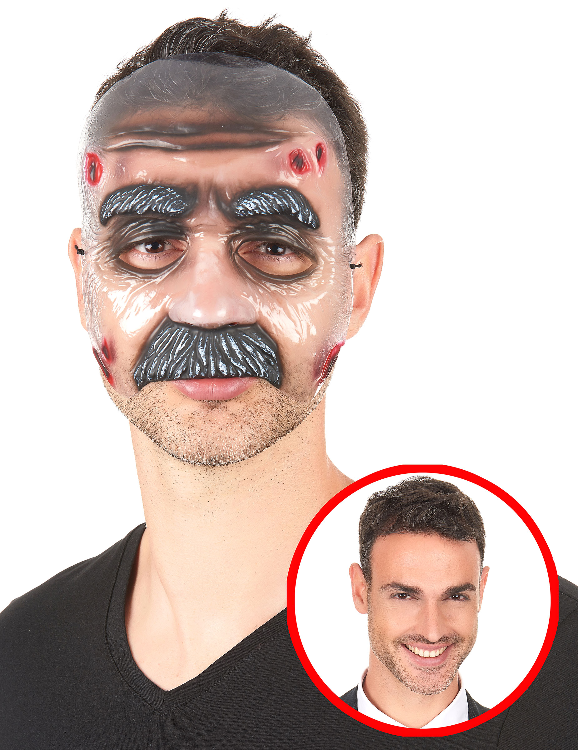 Transparente Herrenmaske mit Bart Toter-Erwachsenenmaske transparent-braun Transparente Herrenmaske mit Bart Toter-Erwachsenenmaske transparent-braun von KARNEVAL-MEGASTORE