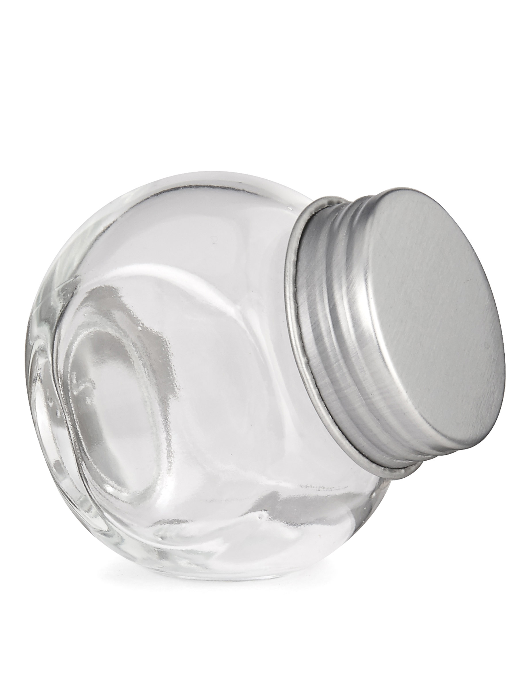 Verschliessbares Glas mit Metalldeckel 5x5,5cm von KARNEVAL-MEGASTORE