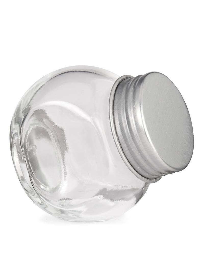 Verschliessbares Glas mit Metalldeckel 5x5,5cm von KARNEVAL-MEGASTORE
