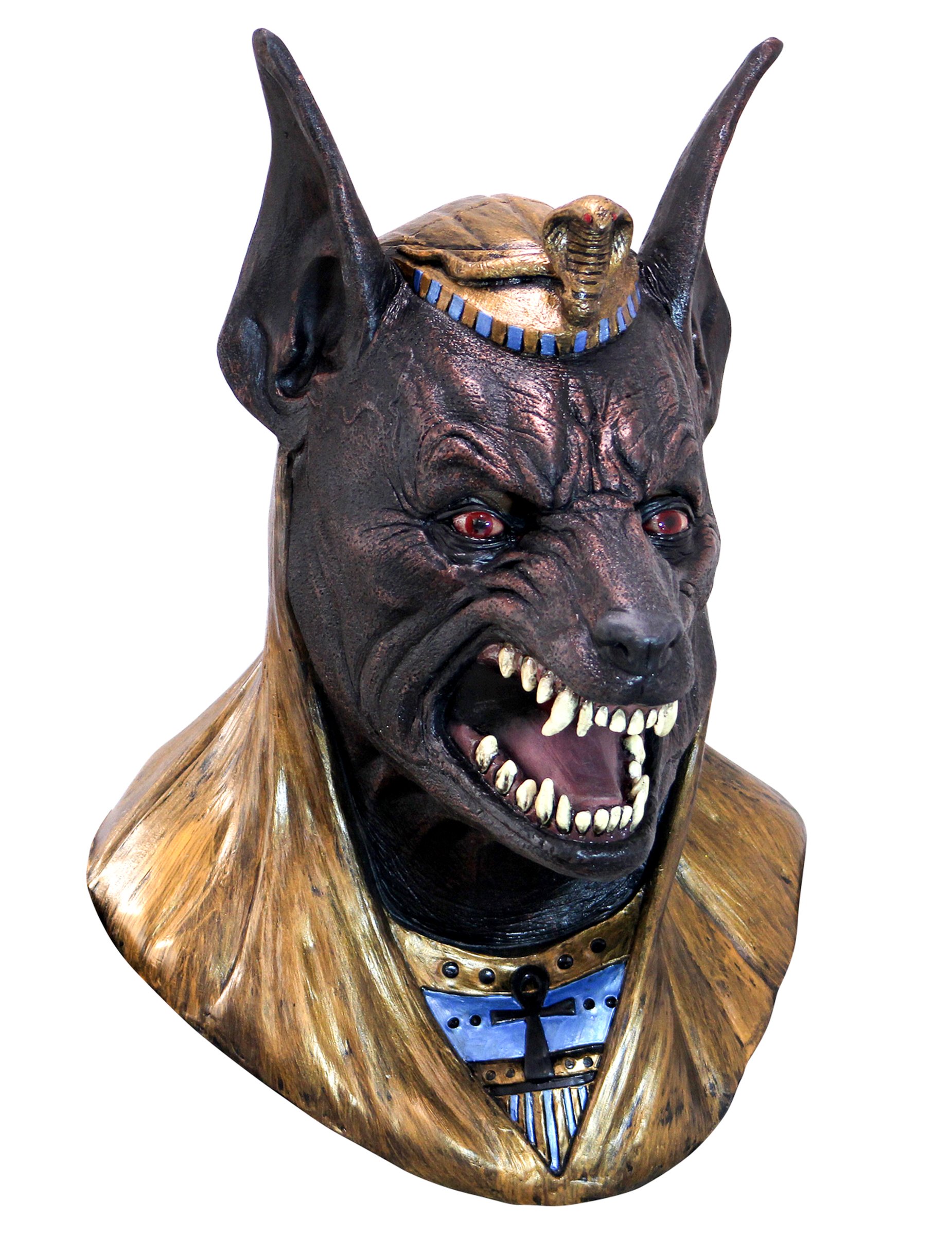 Vollgesichtsmakse - Anubis, Erwachsene von KARNEVAL-MEGASTORE