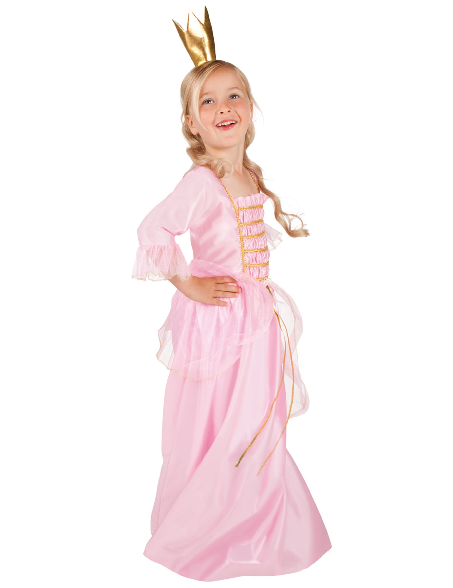 Zauberhafte Traumprinzessin Kinderkostüm rosa-gold von KARNEVAL-MEGASTORE