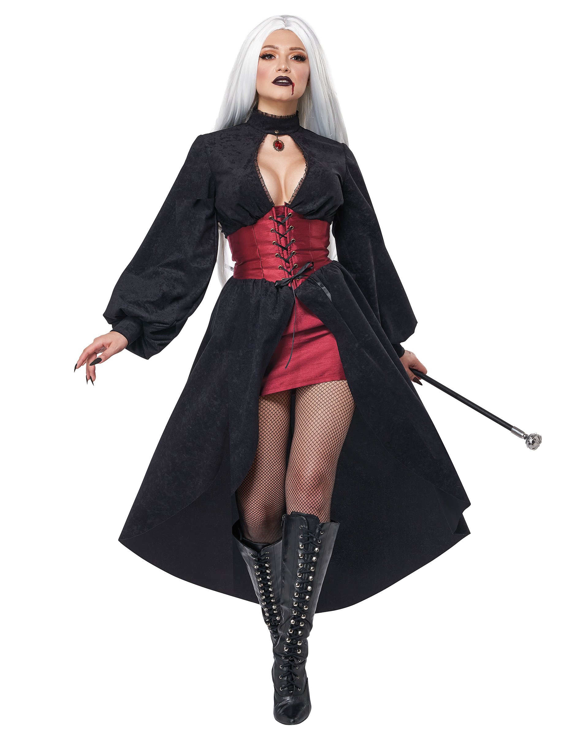 gruseliges Damen Vampir Korsettkostüm gruseliges Damen Vampir Korsettkostüm von KARNEVAL-MEGASTORE