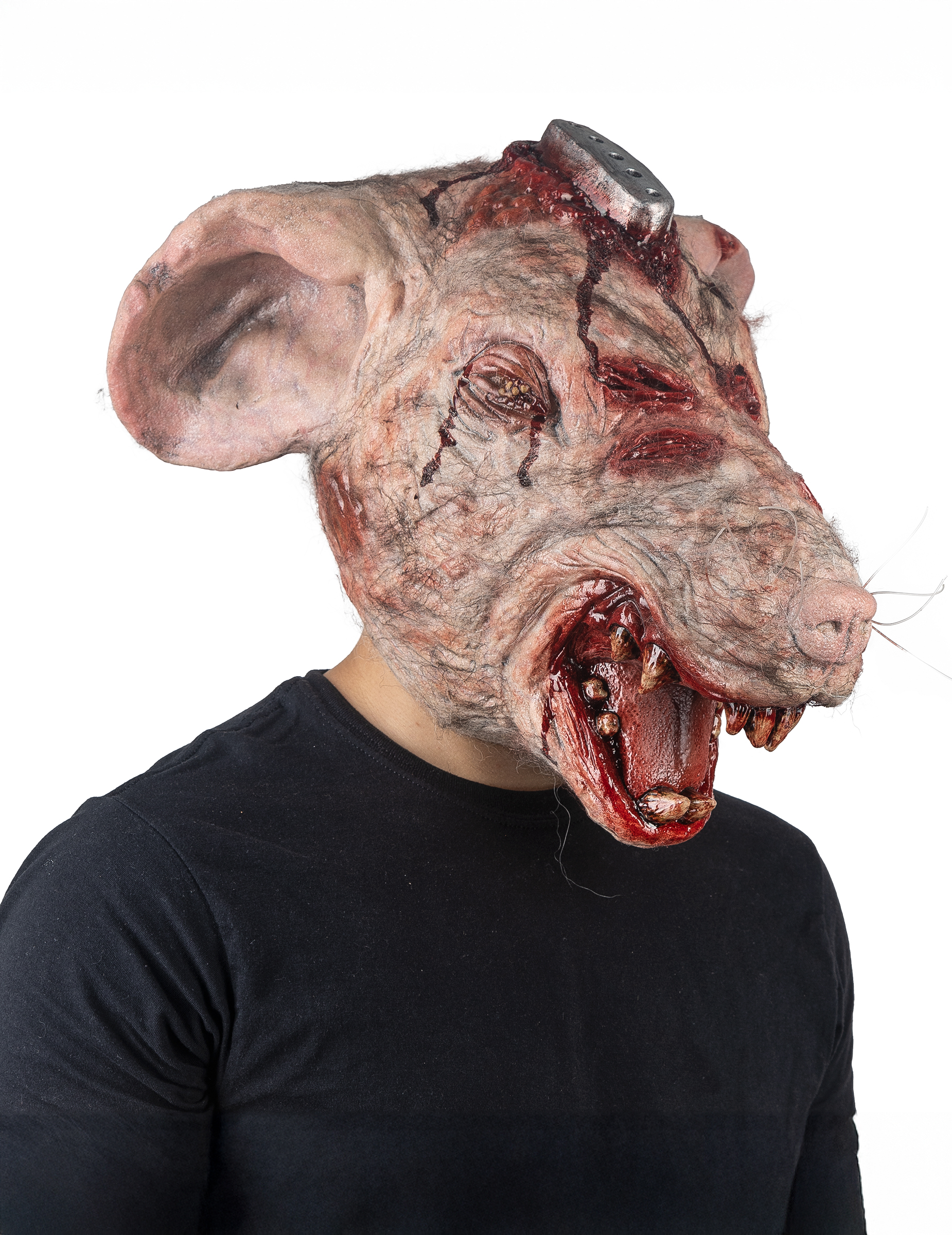 schaurige Erwachsenen Laborratten Maske schaurige Erwachsenen Laborratten Maske von KARNEVAL-MEGASTORE