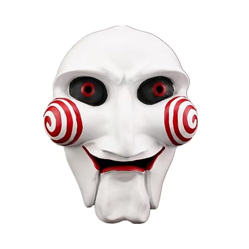 KAROON Cosplay Maske, Saw The Jigsaw Killer John Kramer bemalte Requisiten Tragbare Horror Maske für Halloween Cosplay von KAROON