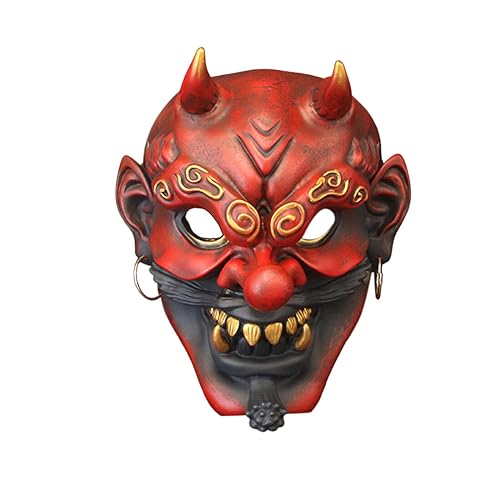 KAROON Cosplay Maske, Tengu Maske Bemalte Requisiten im Japanischen Stil Tragbare Masken für Halloween-Cosplay von KAROON