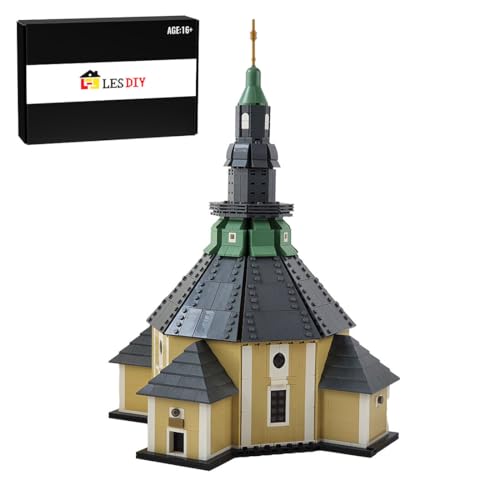 KAROON Modularer Bausatz Deutschland Kirche, Serie Straßenszenen Bauklötzchen-Set (1561PCS+) von KAROON
