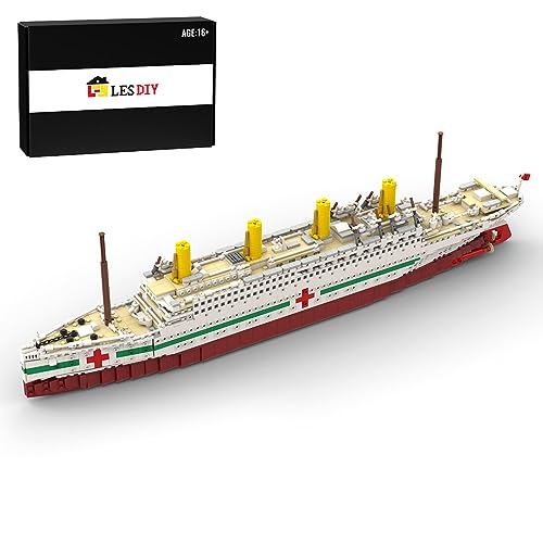 KAROON Technic HMHS Britannic Baukasten, 1/400 Maßstab Große Kleine Partikel-Bausteine Set Kompatibel mit Lego 10294 (2605PCS) von KAROON