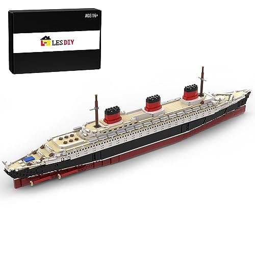 KAROON Technic SS Normandie Baukasten, Großer Baukasten im Maßstab 1/400 Kompatibel mit Lego 10294 (3328PCS) von KAROON