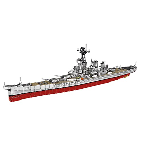 KAROON Technic USS Missouri Baukasten, Großes Schlachtschiff-Baustein-Set Kompatibel mit Lego 10294 (2631PCS) von KAROON